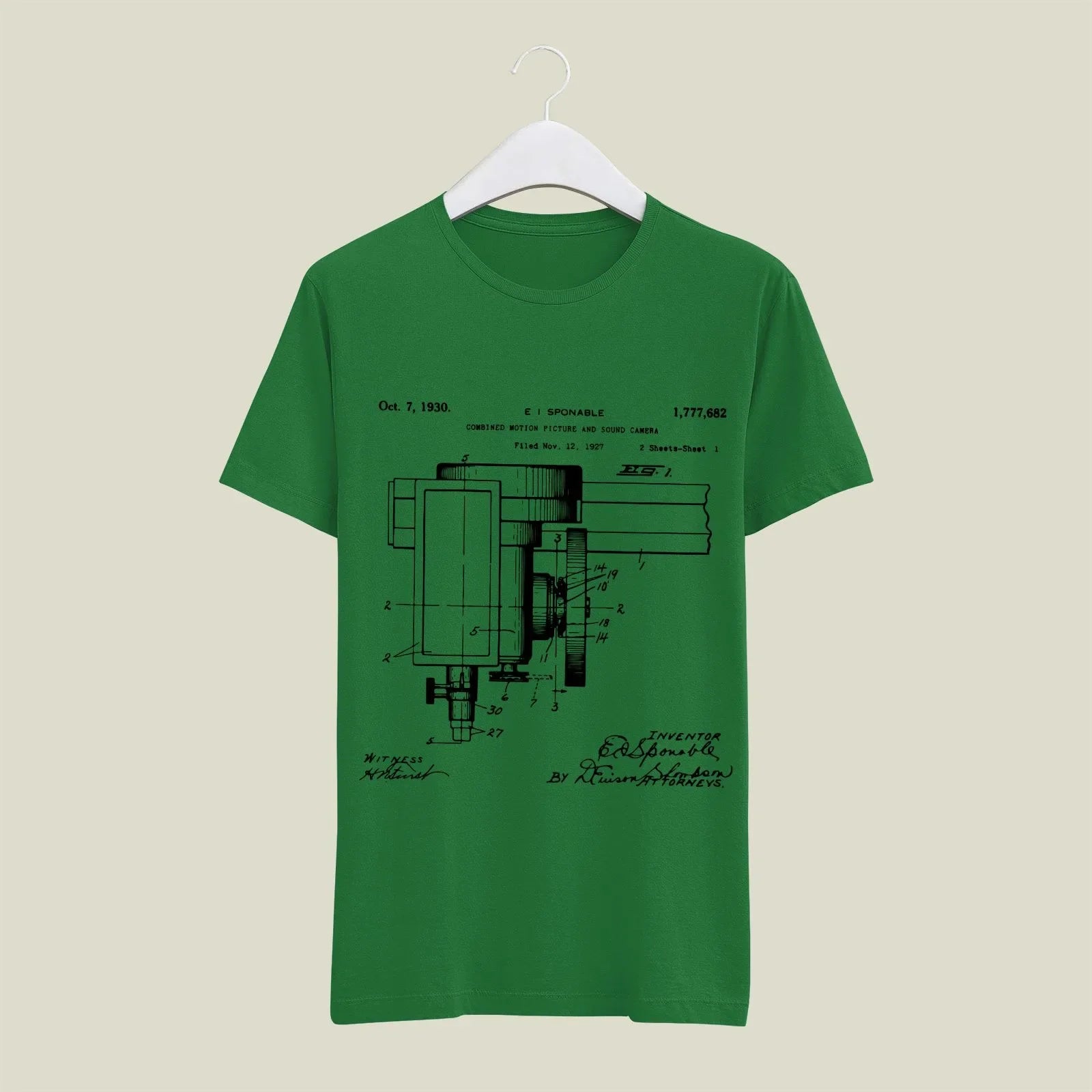 Camera Patent T-Shirt T-CMP37 Desichalchitra