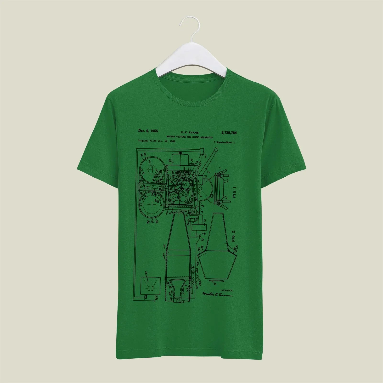 Camera Patent T-Shirt T-CMP67 Desichalchitra