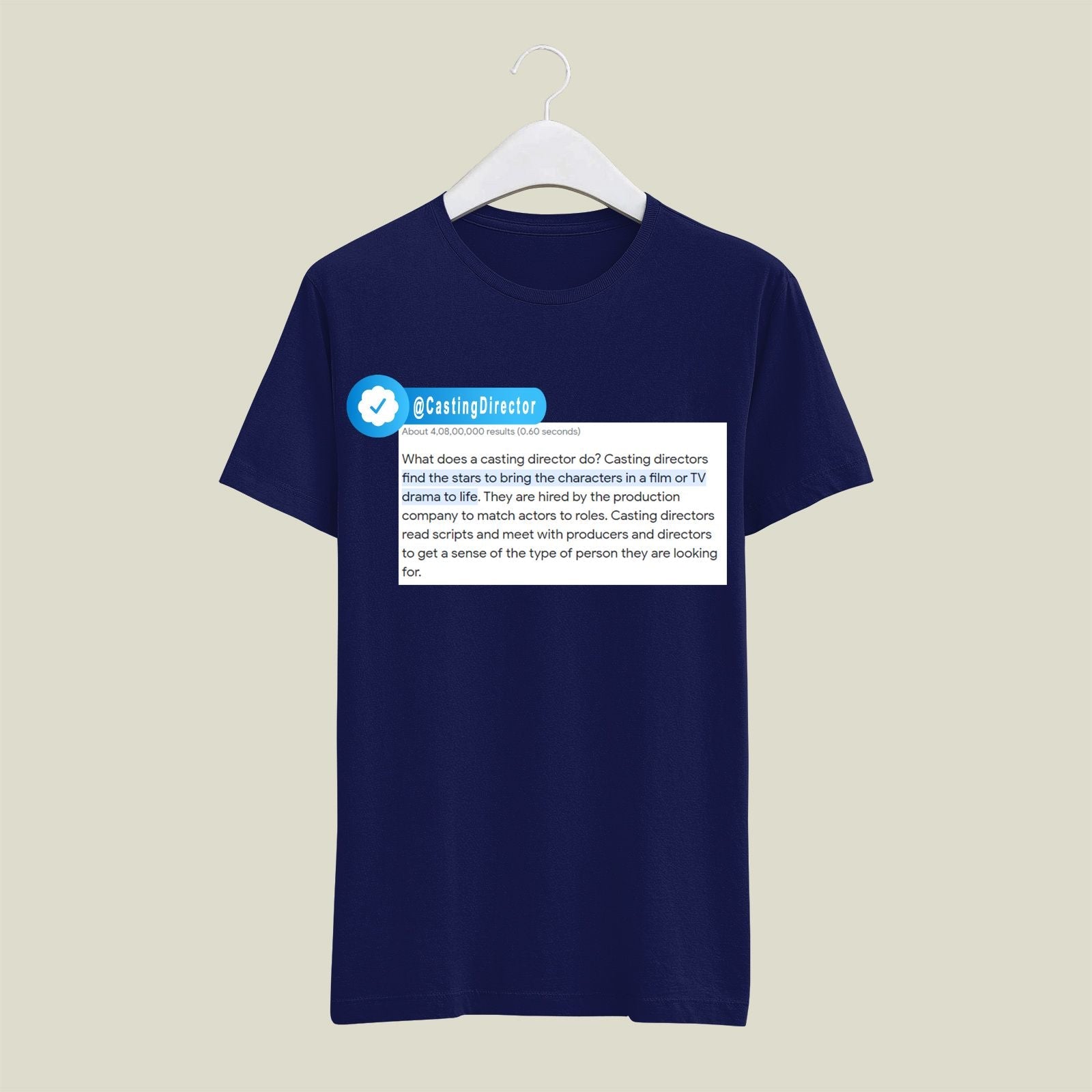 Casting Director T-Shirt T-CD4 Desichalchitra