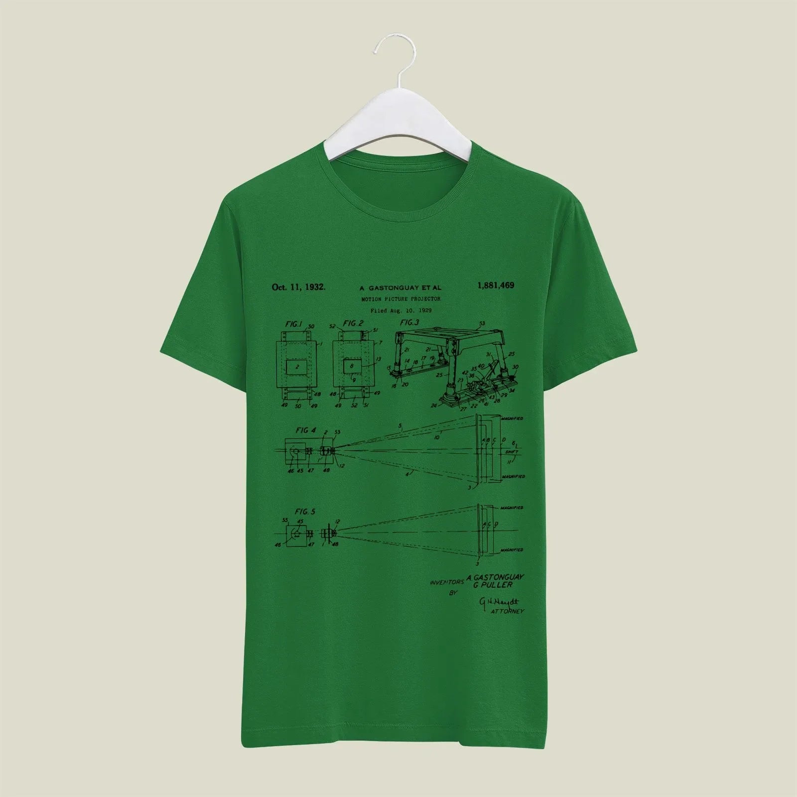 Camera Patent T-Shirt T-CMP82 Desichalchitra