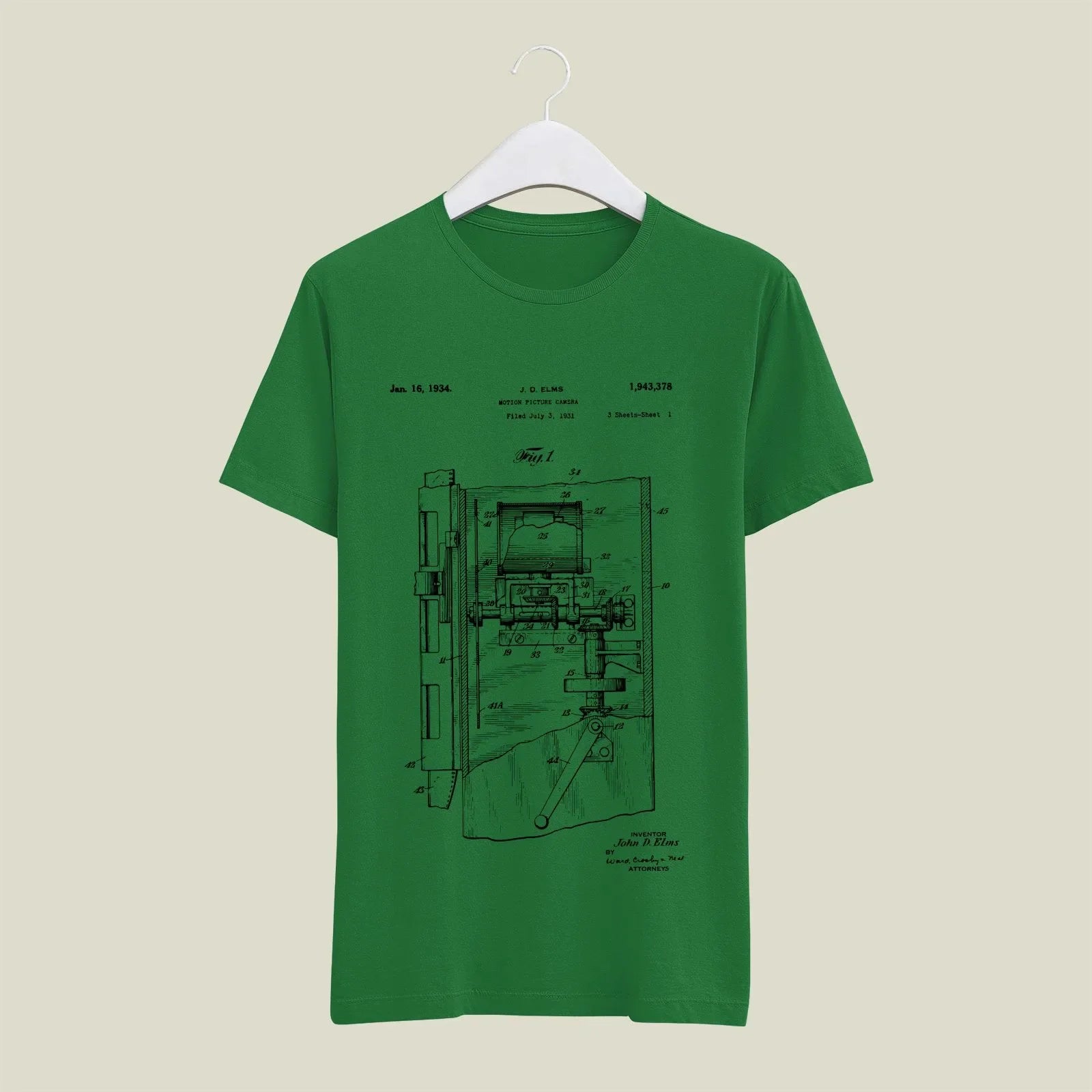 Camera Patent T-Shirt T-CMP83 Desichalchitra