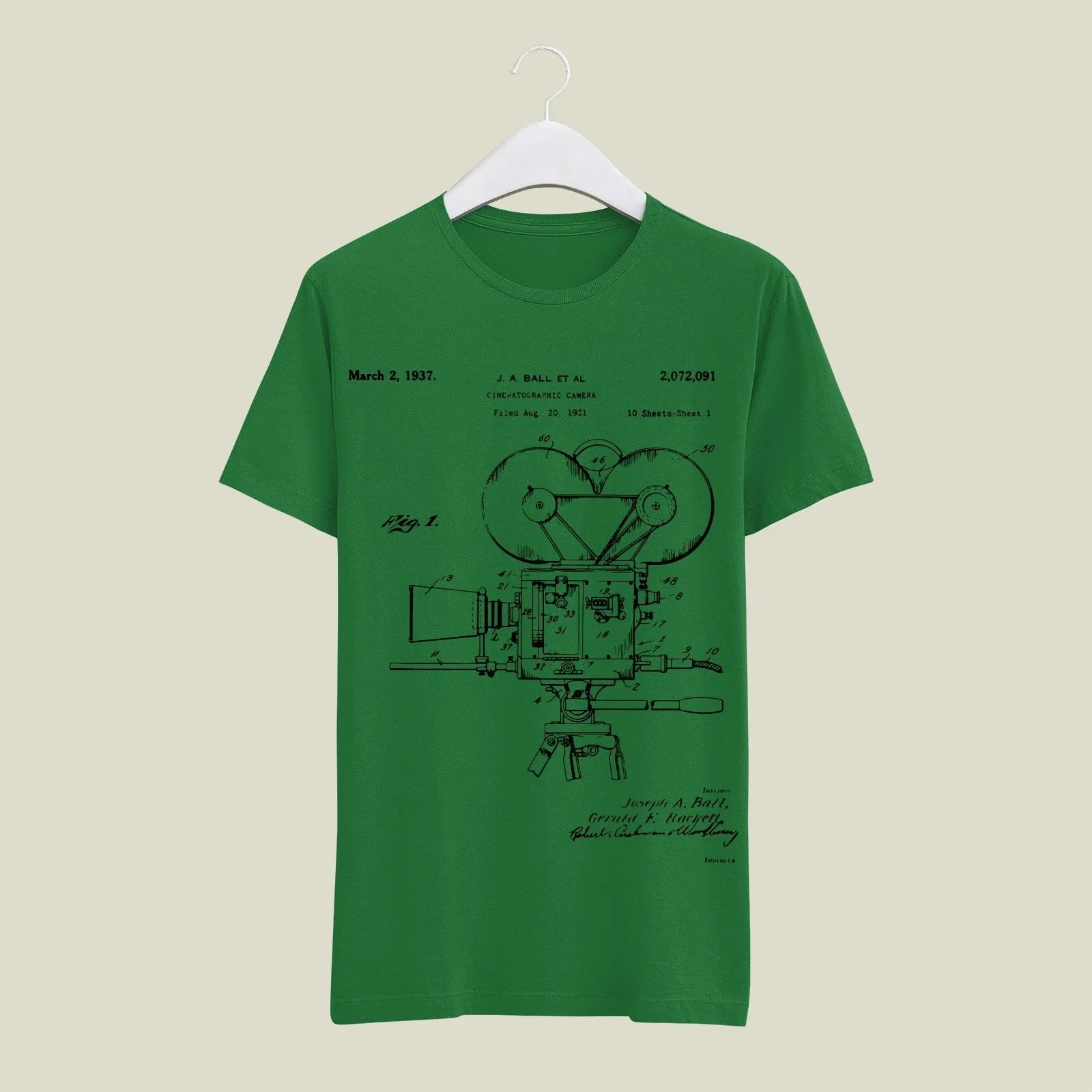 Camera Patent T-Shirt T-CMP87 Desichalchitra