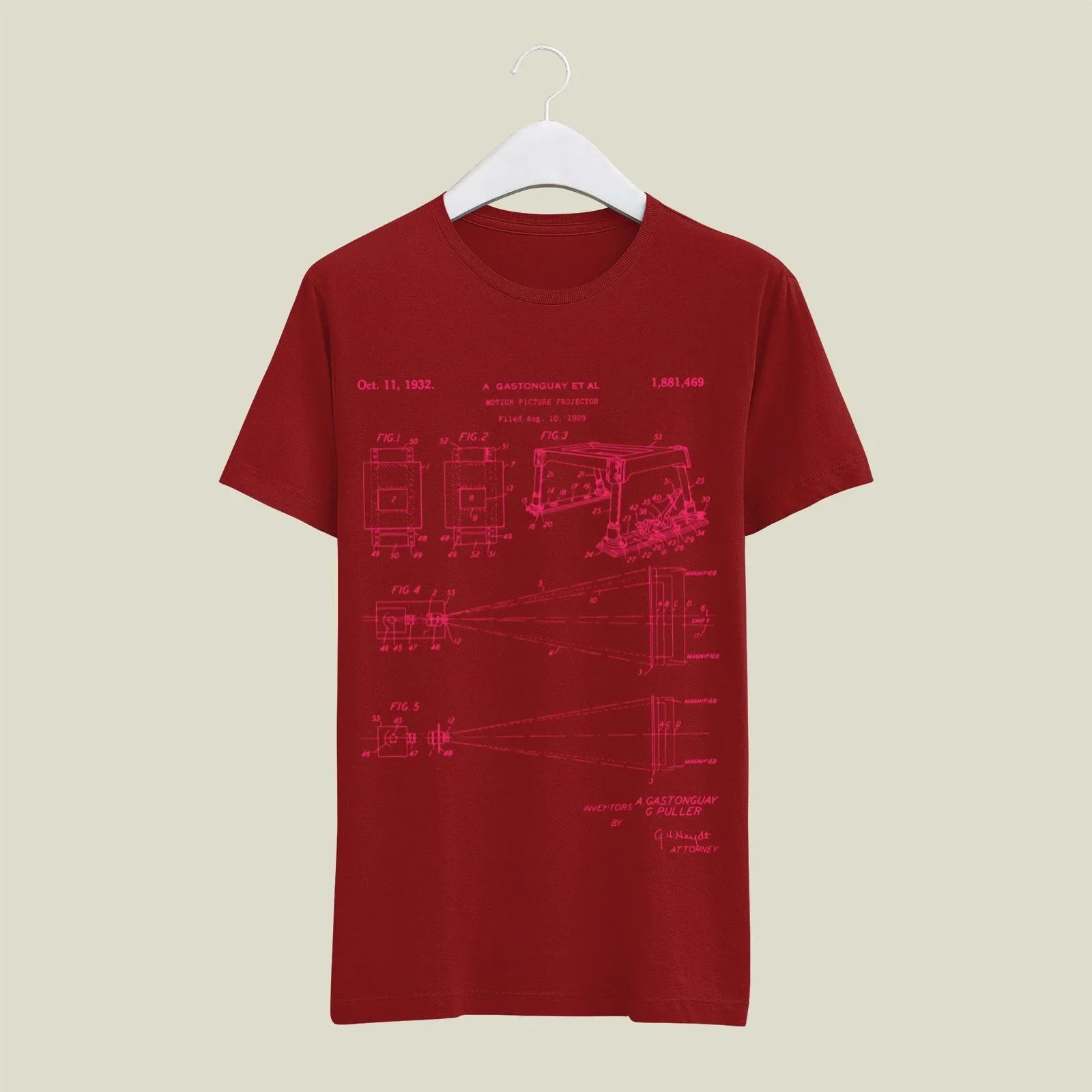 Camera Patent T-Shirt T-CMP164 Desichalchitra