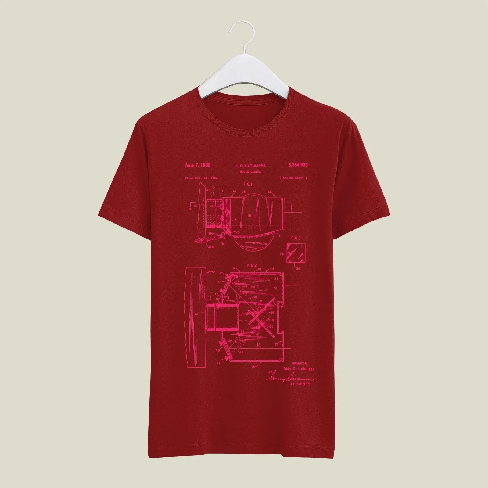 Camera Patent T-Shirt T-CMP169 Desichalchitra