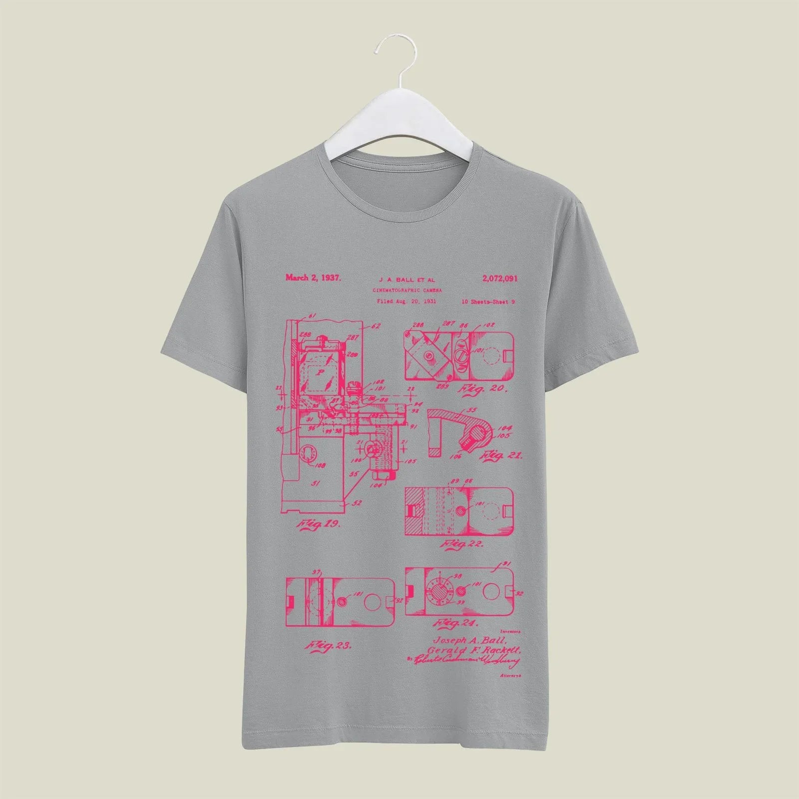 Camera Patent T-Shirt T-CMP188 Desichalchitra