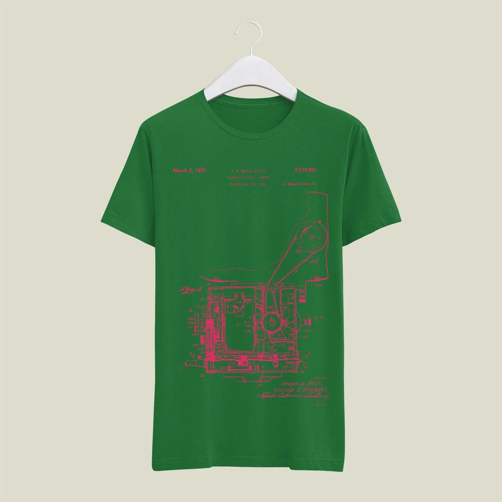 Camera Patent T-Shirt T-CMP193 Desichalchitra