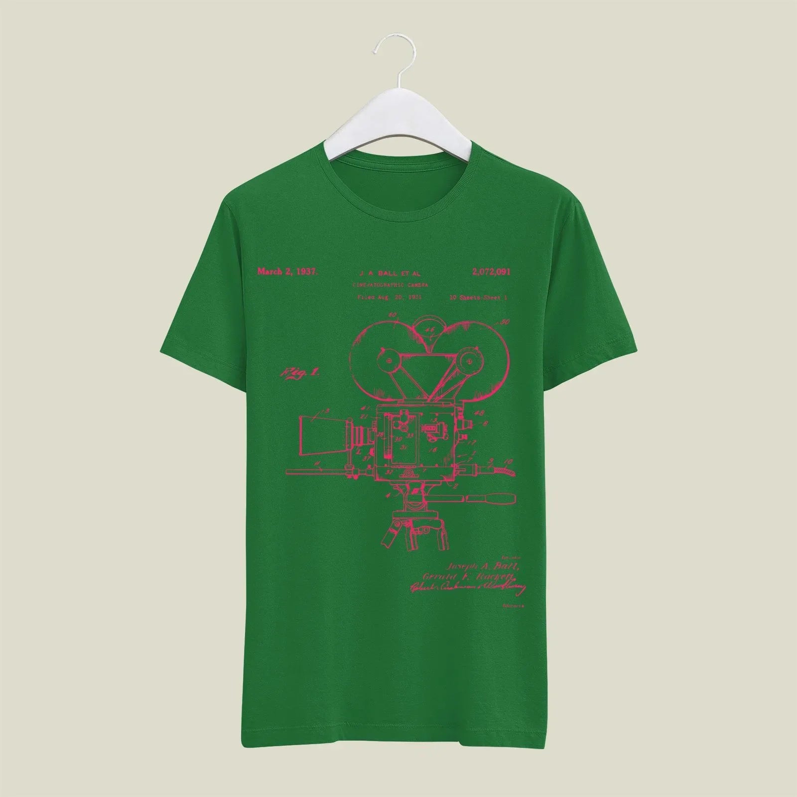 Camera Patent T-Shirt T-CMP187 Desichalchitra