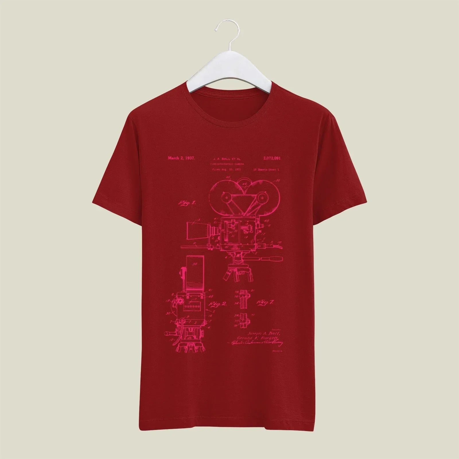 Camera Patent T-Shirt T-CMP190 Desichalchitra