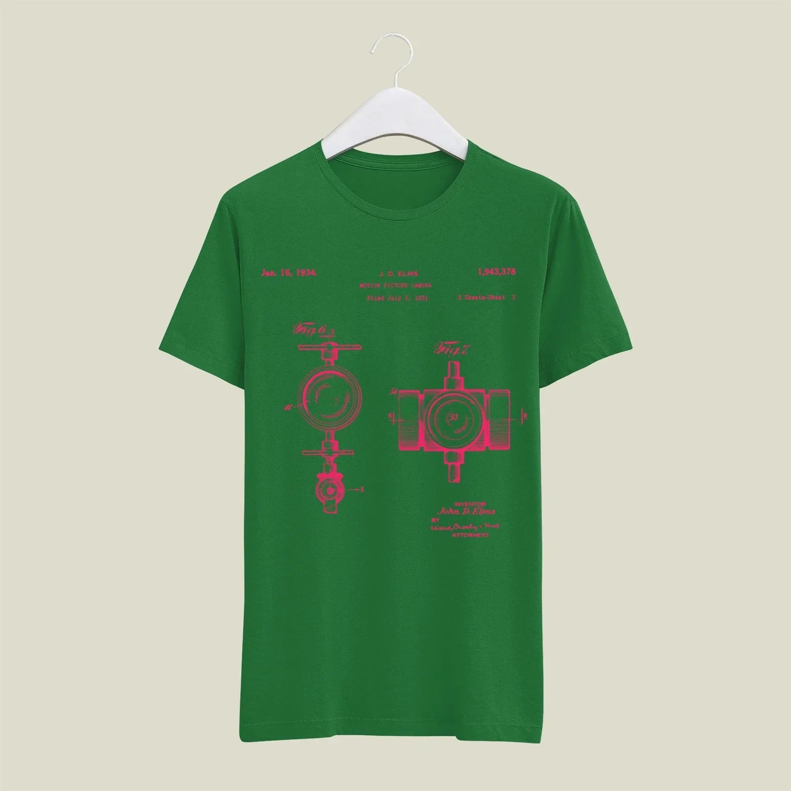 Camera Patent T-Shirt T-CMP201 Desichalchitra