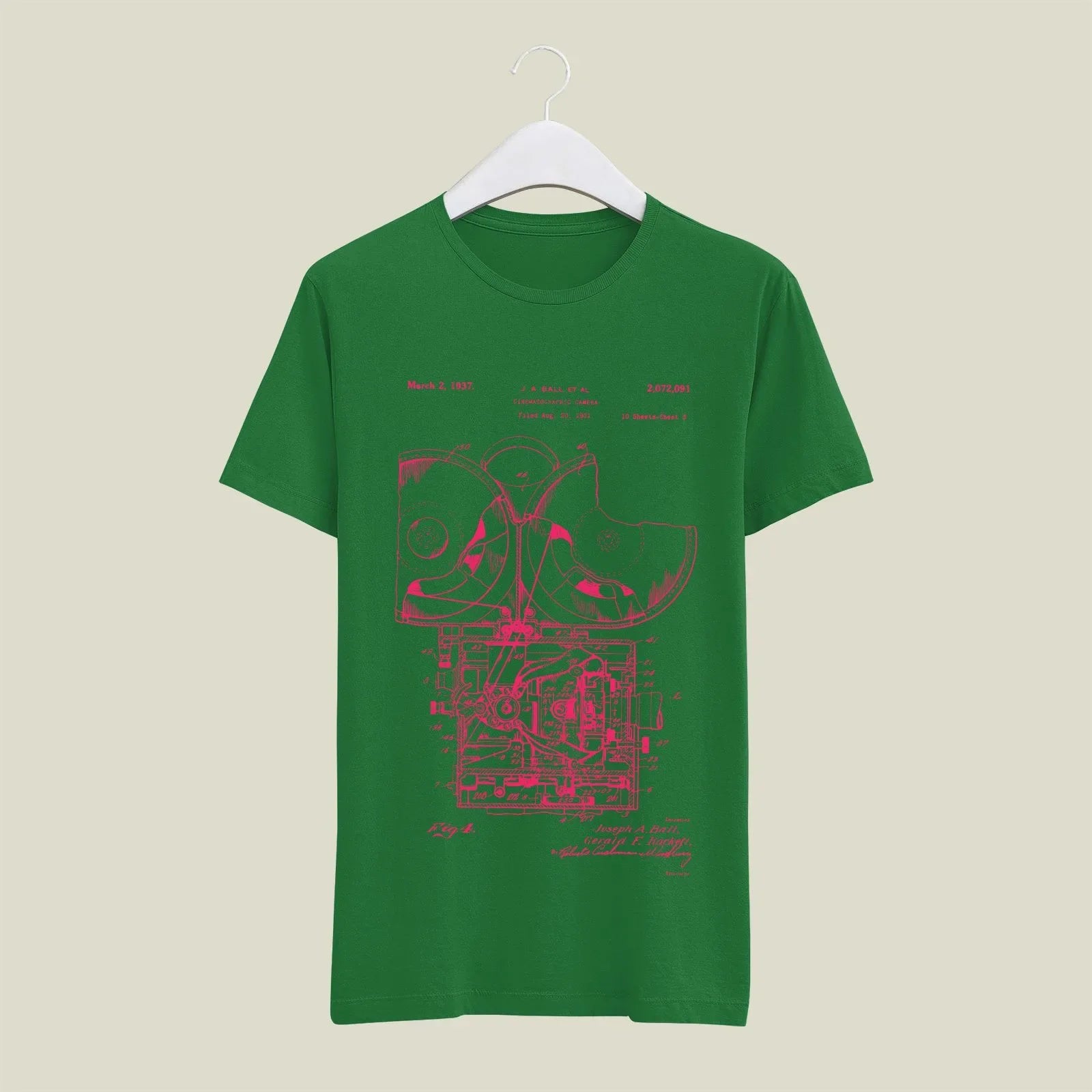 Camera Patent T-Shirt T-CMP206 Desichalchitra