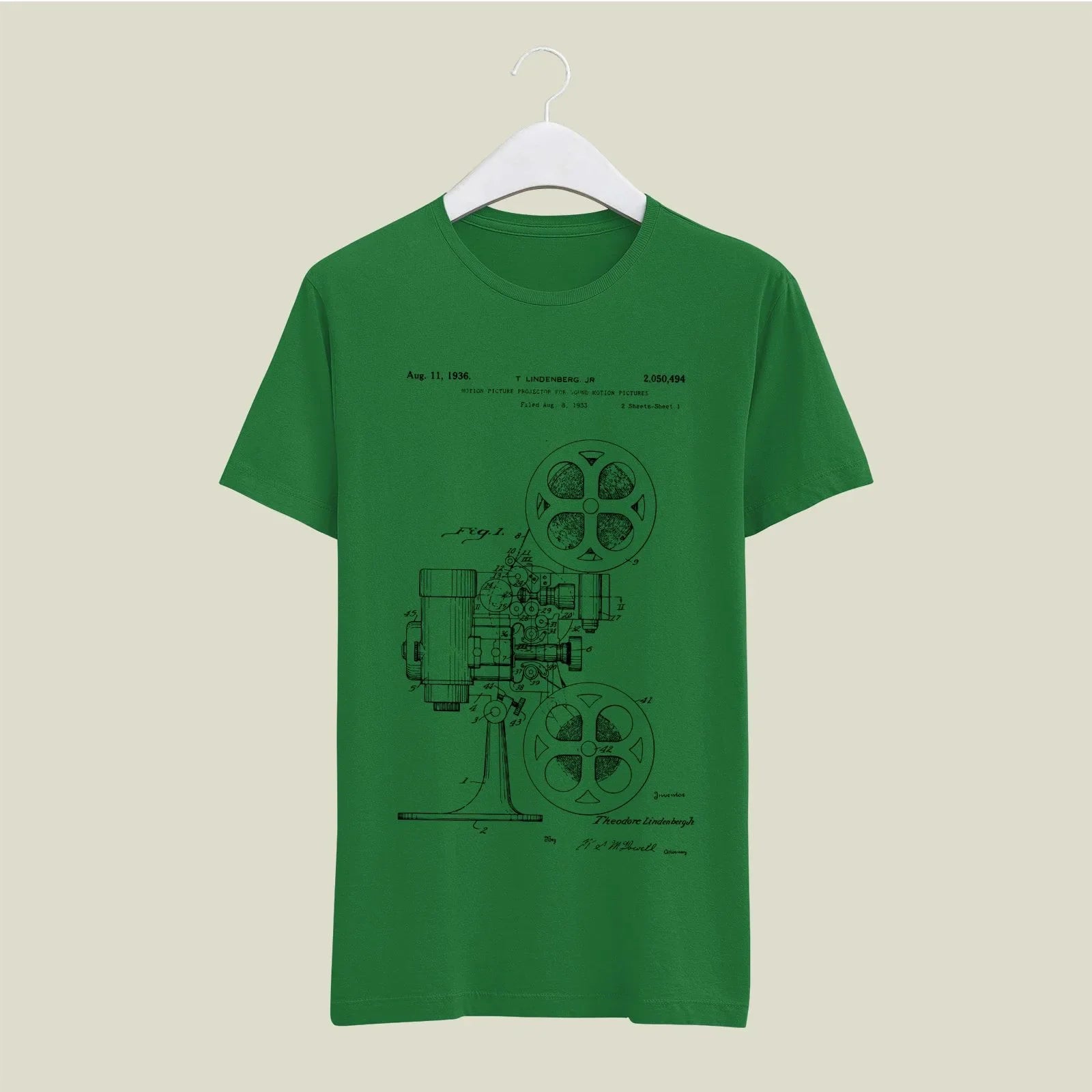 Camera Patent T-Shirt T-CMP107 Desichalchitra
