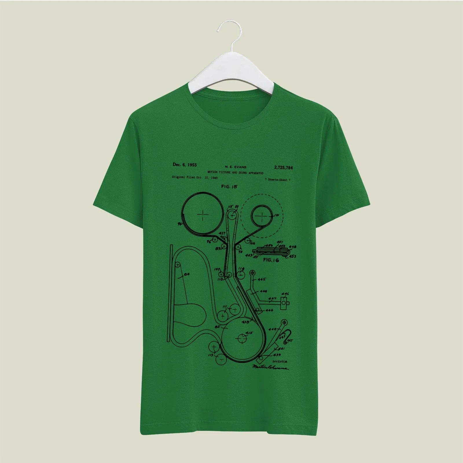 Camera Patent T-Shirt T-CMP111 Desichalchitra