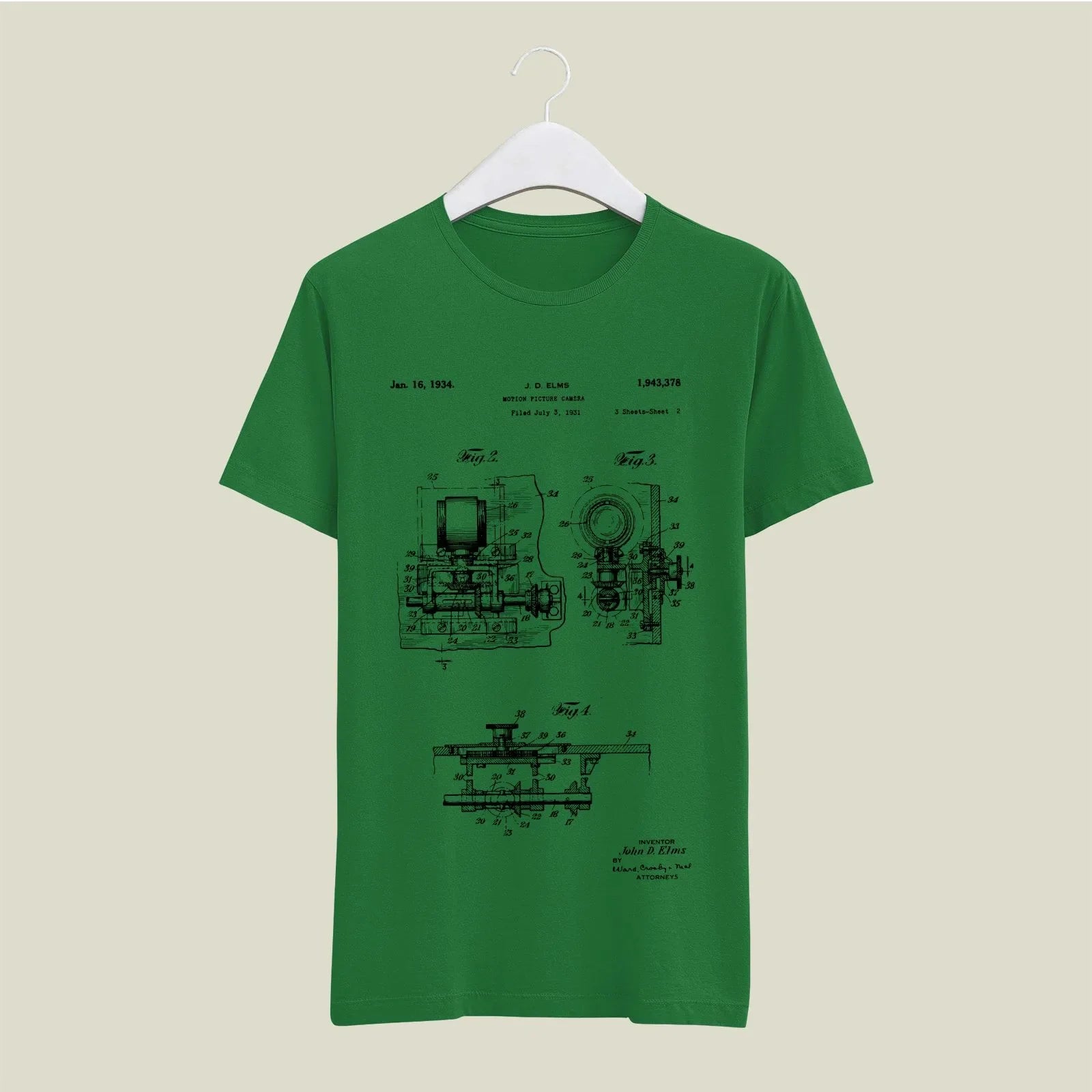 Camera Patent T-Shirt T-CMP115 Desichalchitra