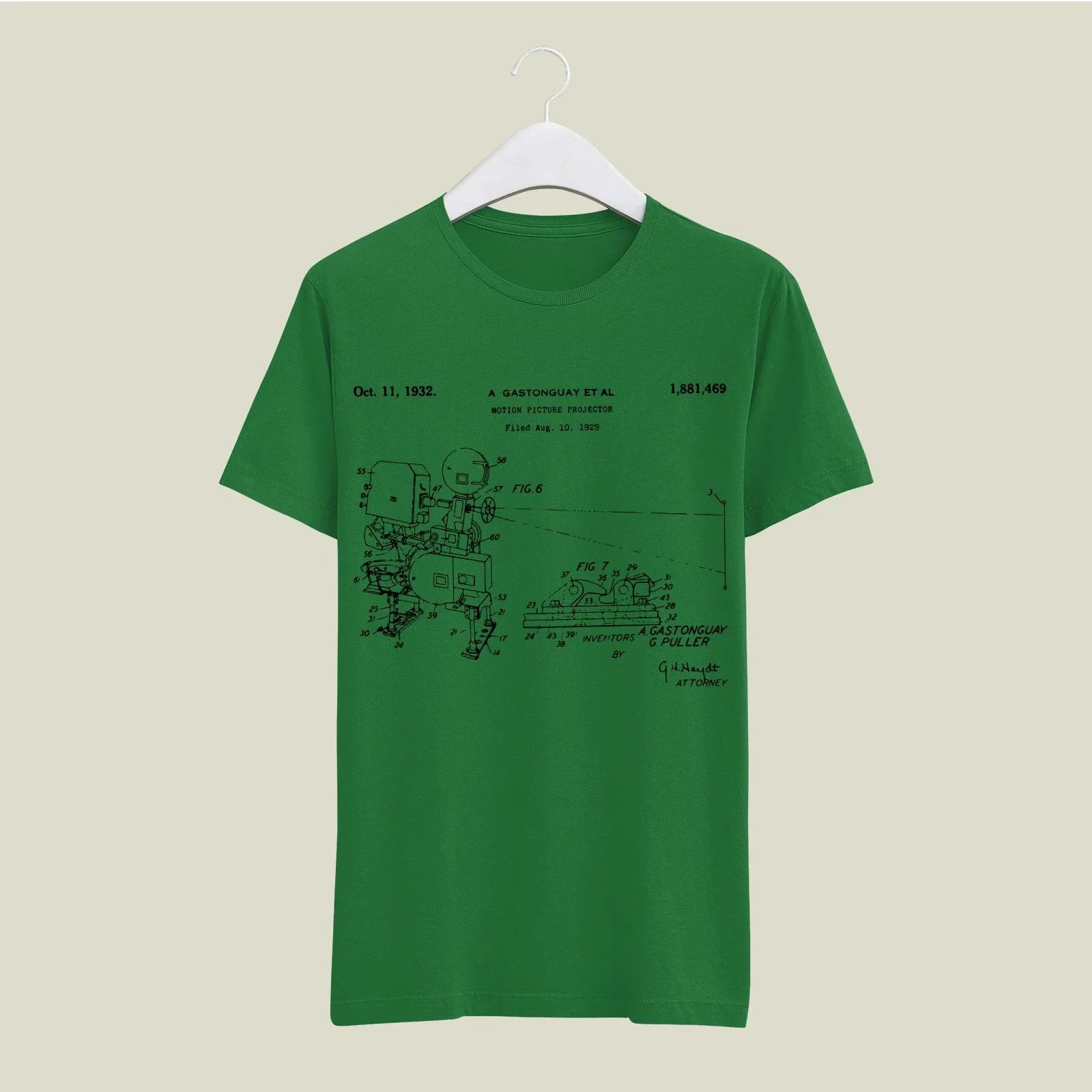 Camera Patent T-Shirt T-CMP121 Desichalchitra