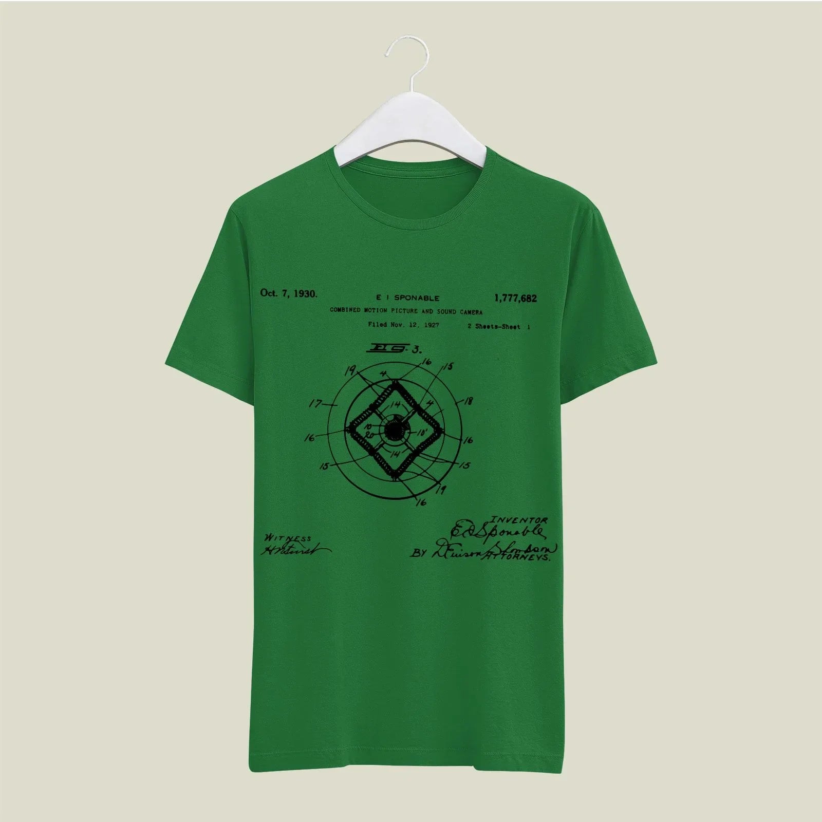 Camera Patent T-Shirt T-CMP134 Desichalchitra