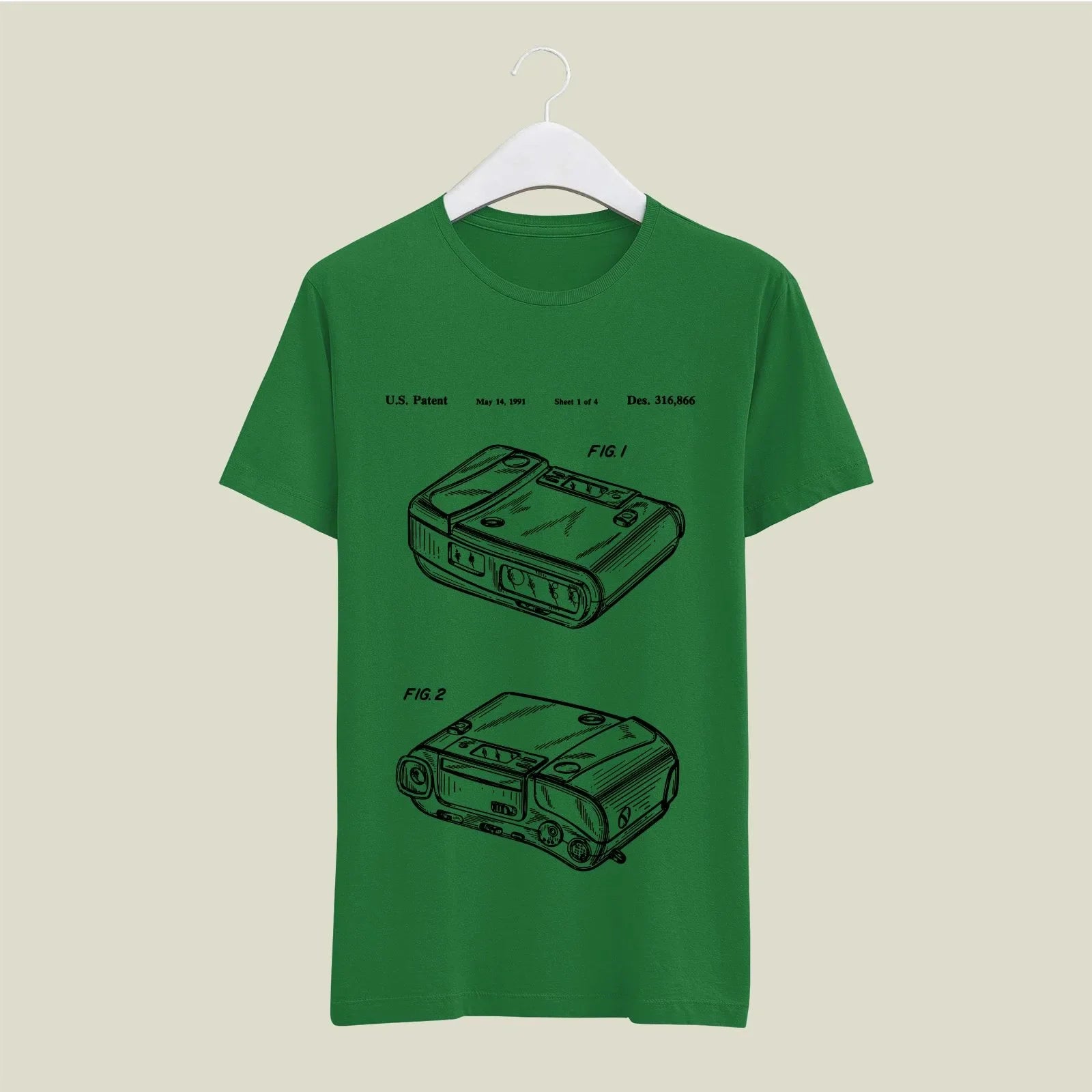 Camera Patent T-Shirt T-CMP140 Desichalchitra
