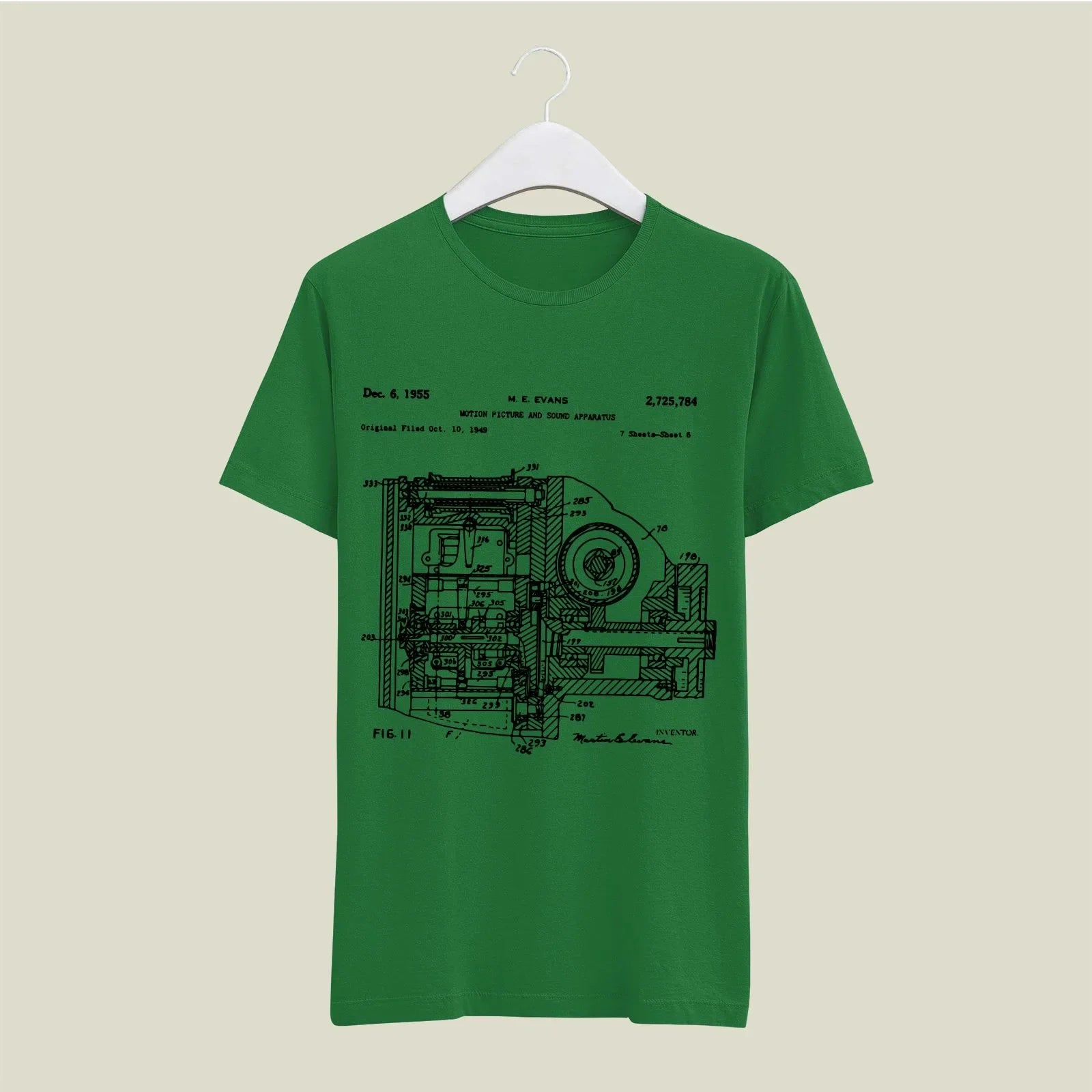 Camera Patent T-Shirt T-CMP146 Desichalchitra