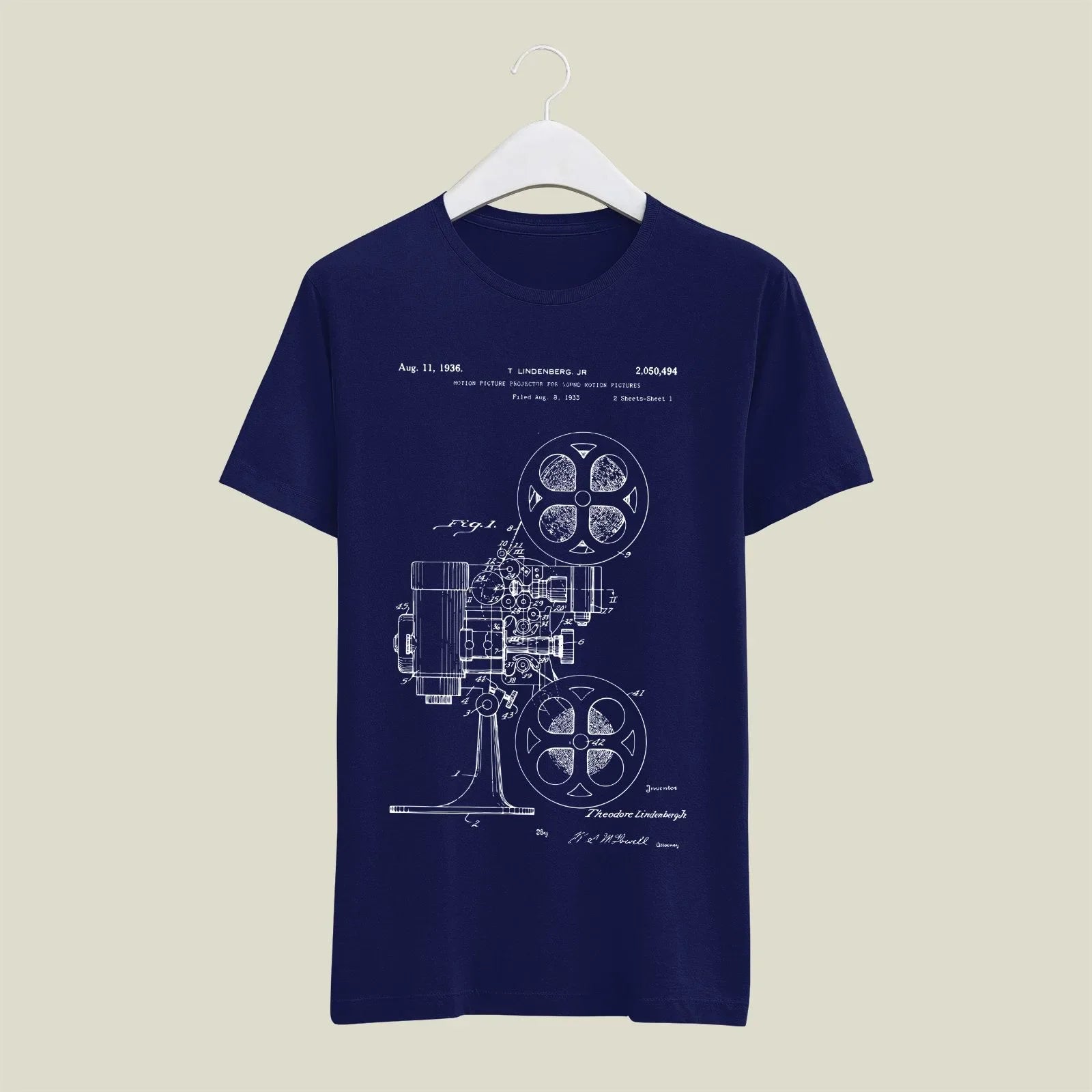 Camera Patent T-Shirt T-CMP70 Desichalchitra