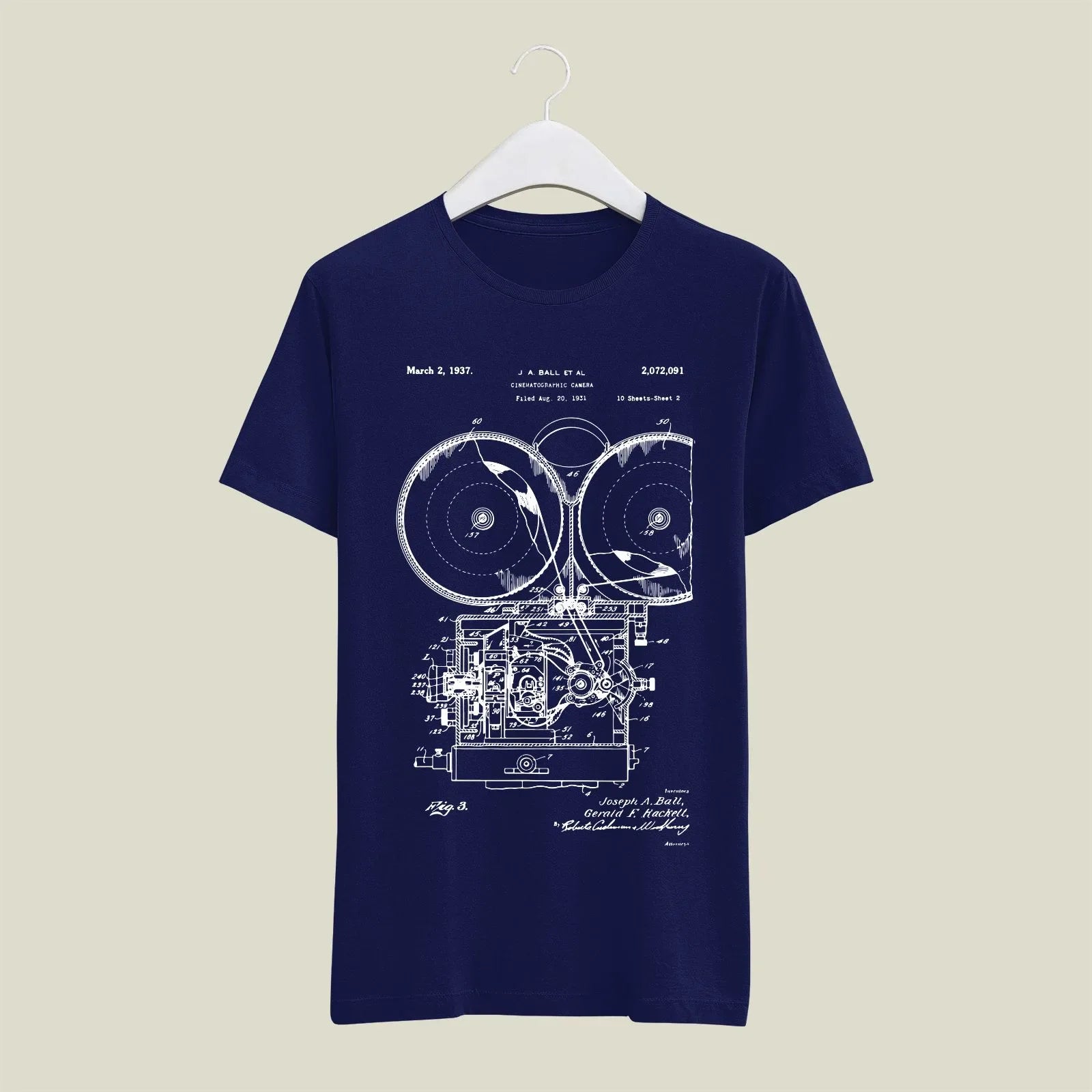 Camera Patent T-Shirt T-CMP72 Desichalchitra