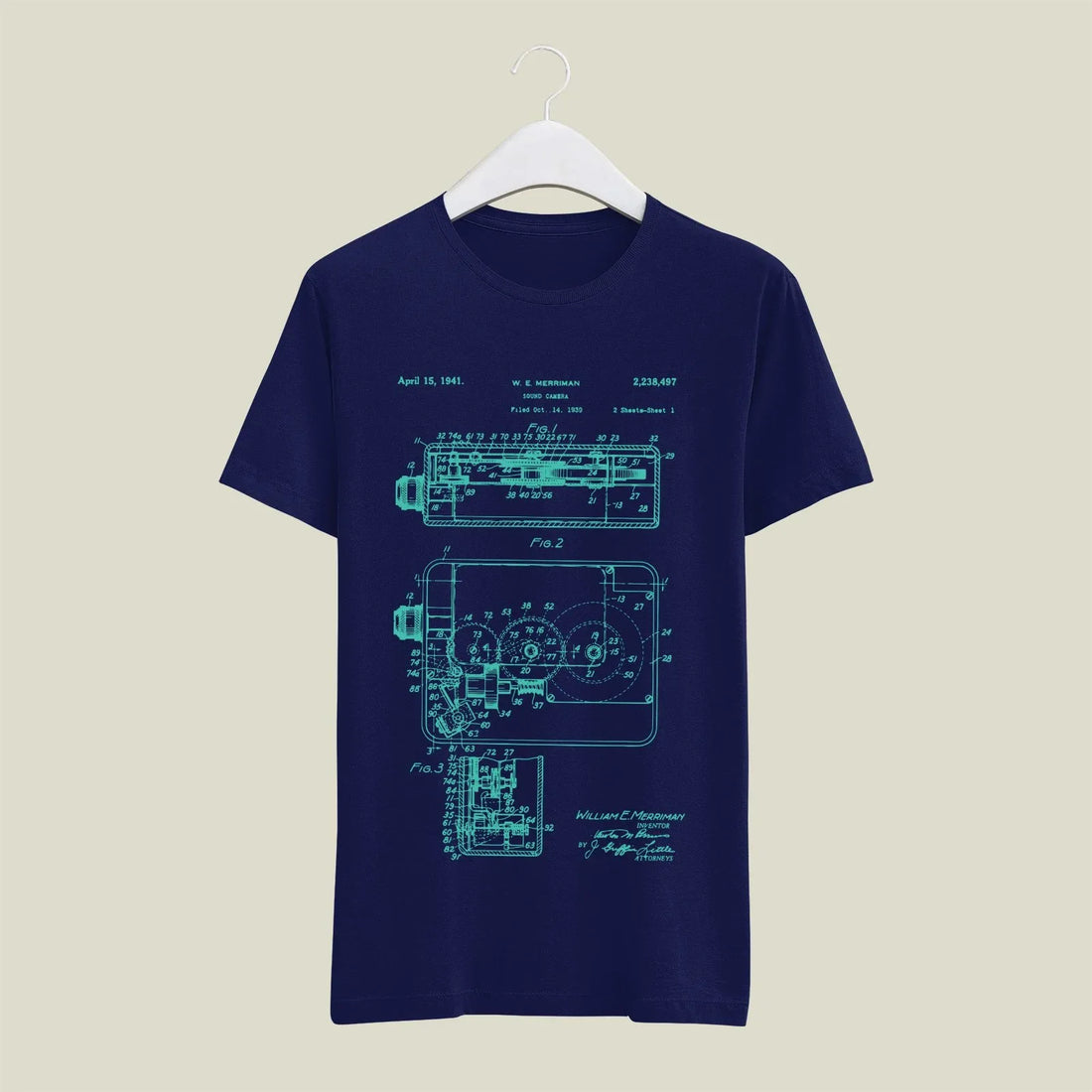Camera Patent T-Shirt T-CMP19 Desichalchitra