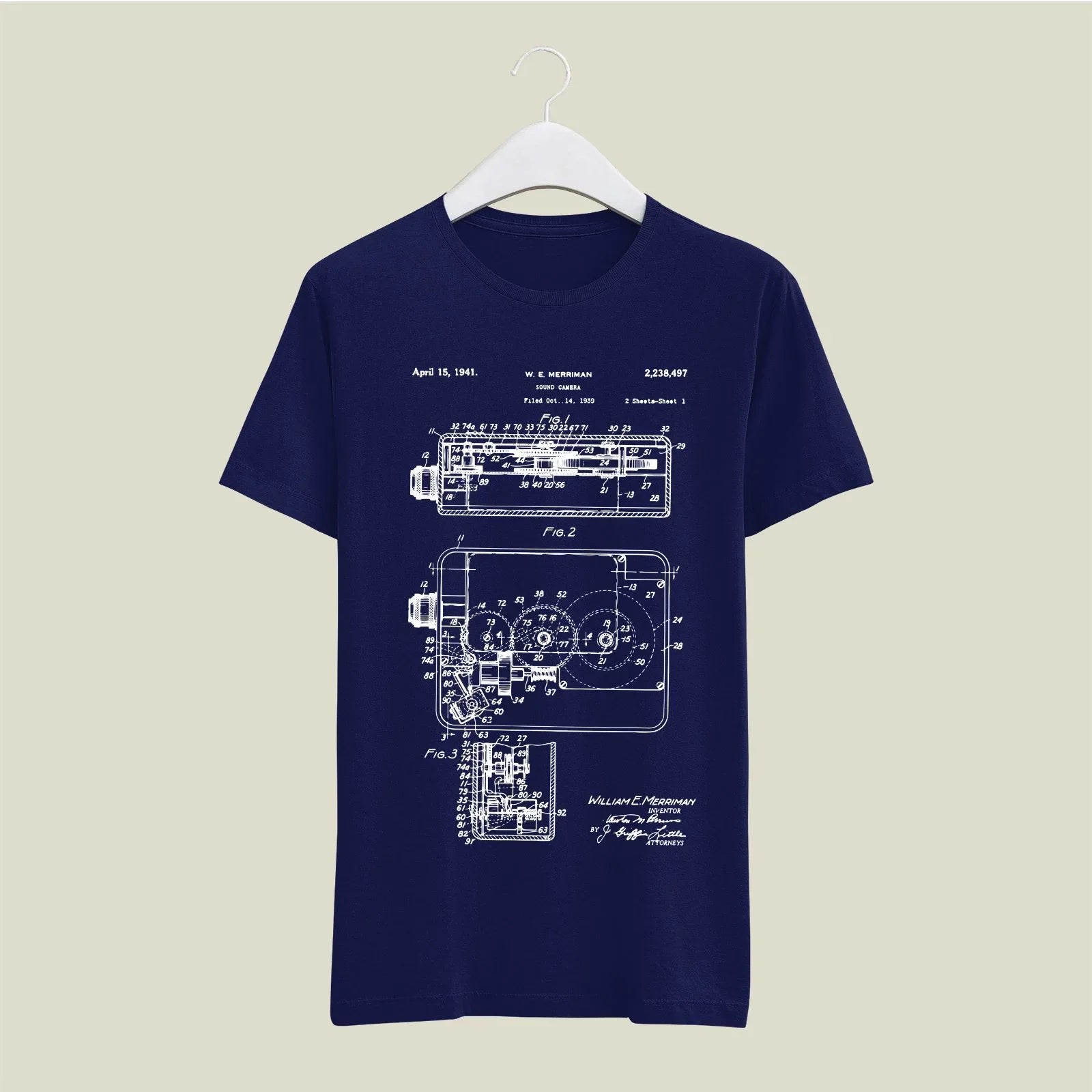 Camera Patent T-Shirt T-CMP97 Desichalchitra