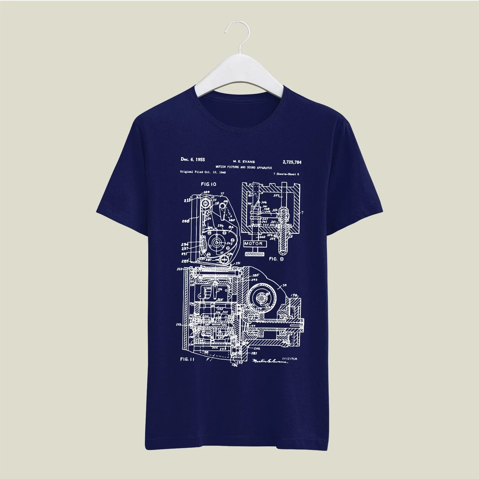 Camera Patent T-Shirt T-CMP116 Desichalchitra