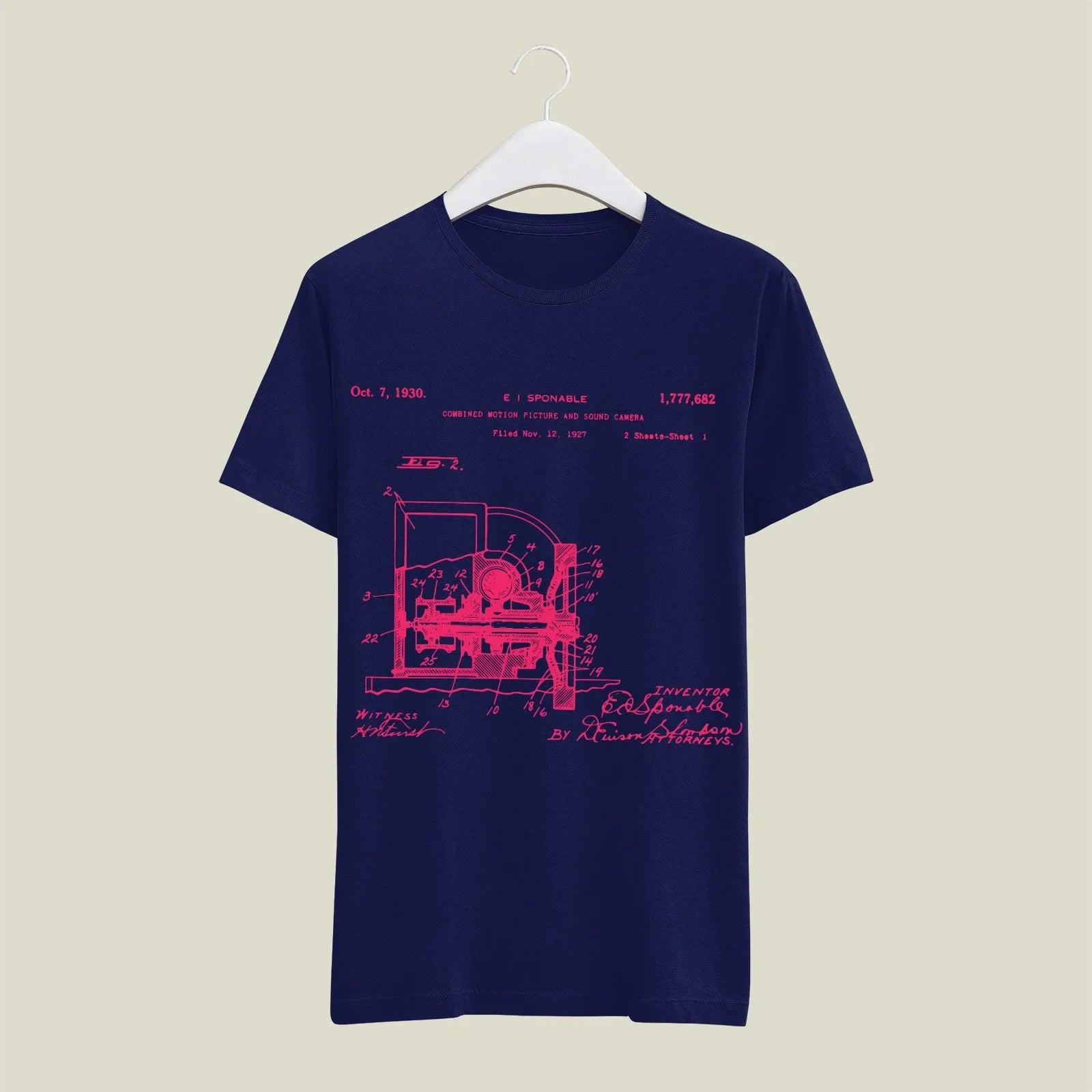 Camera Patent T-Shirt T-CMP26 Desichalchitra