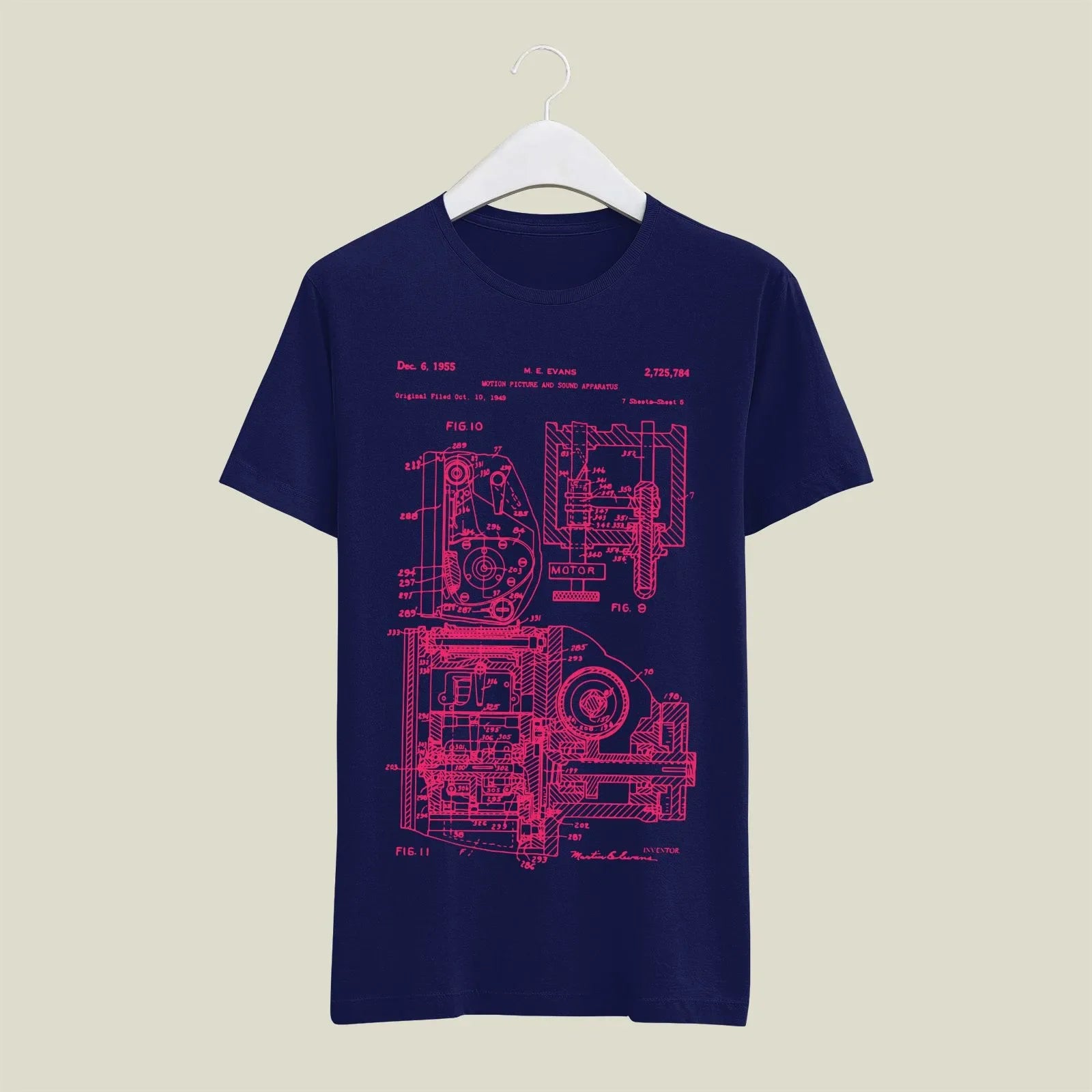 Camera Patent T-Shirt T-CMP53 Desichalchitra