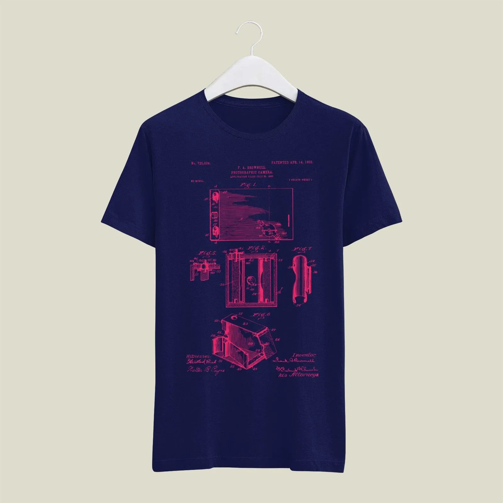 Camera Patent T-Shirt T-CMP81 Desichalchitra