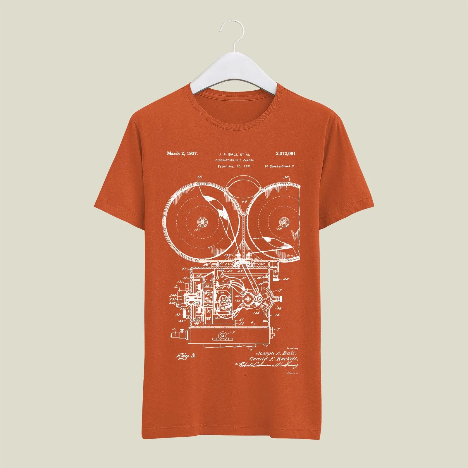 Camera Patent T-Shirt T-CMP72 Desichalchitra