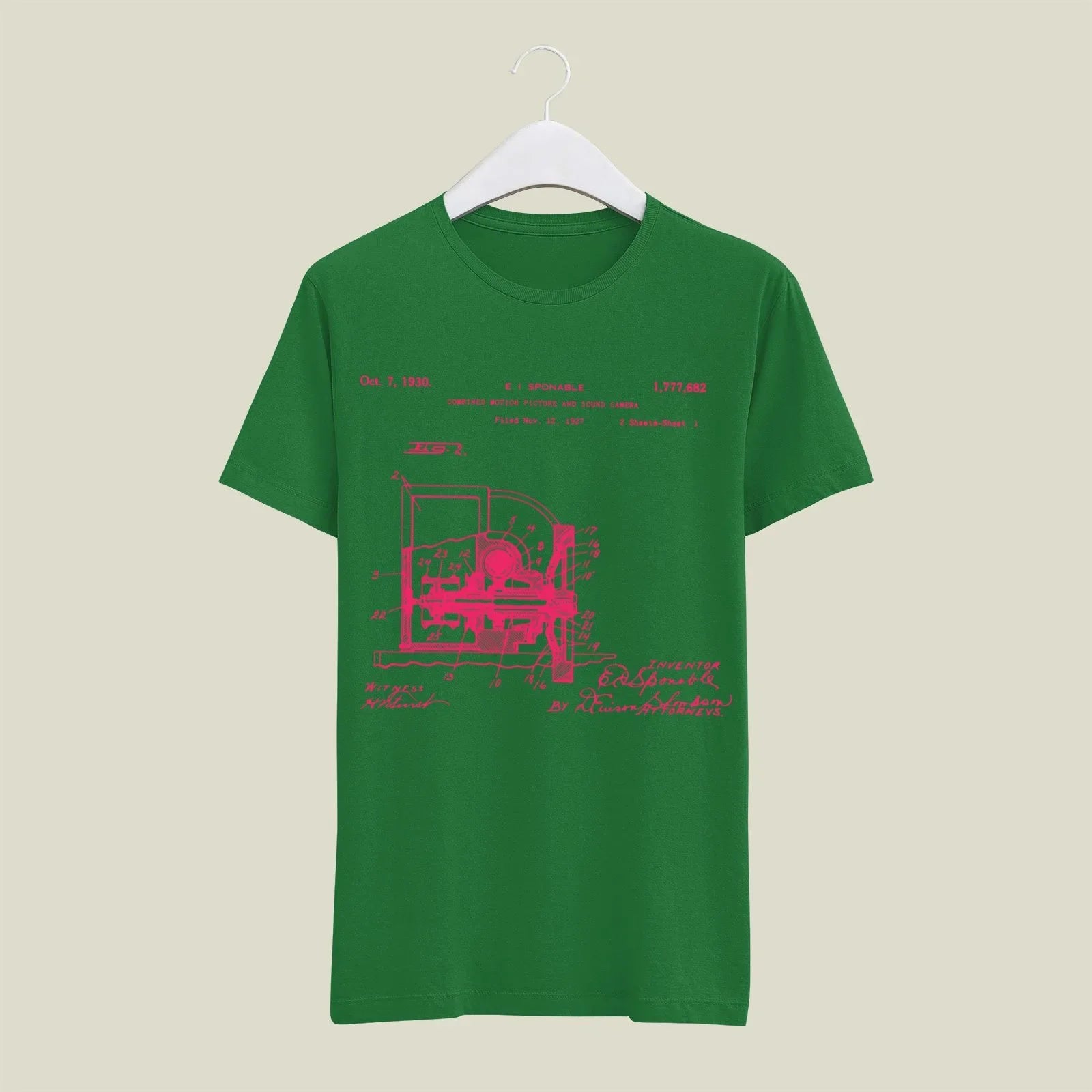Camera Patent T-Shirt T-CMP26 Desichalchitra