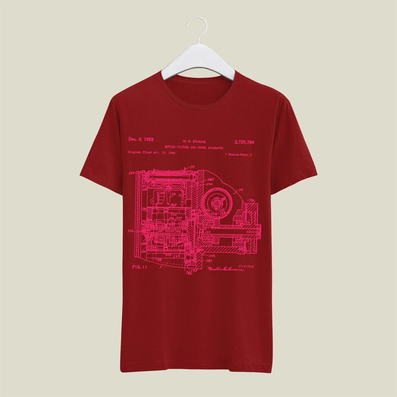 Camera Patent T-Shirt T-CMP17 Desichalchitra