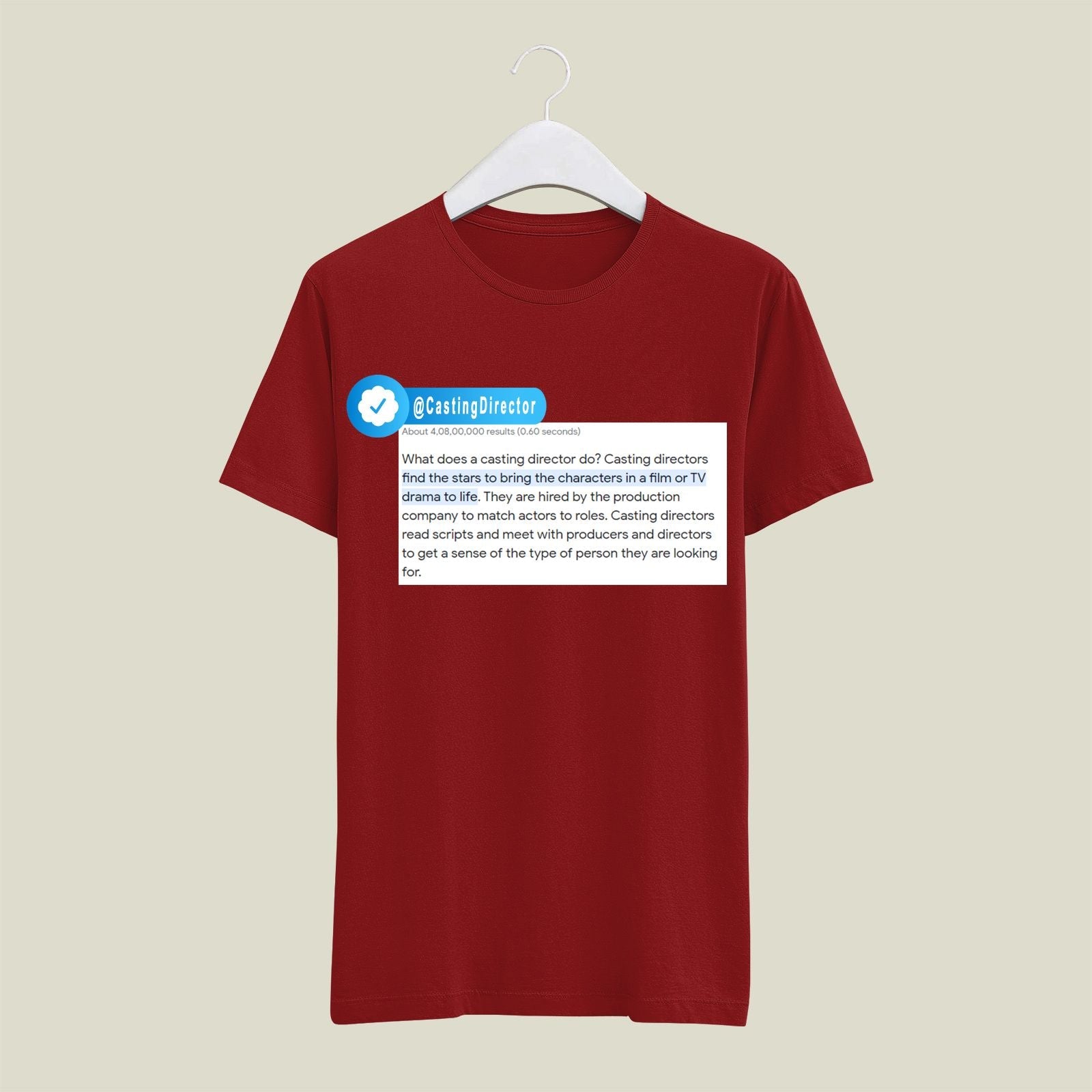 Casting Director T-Shirt T-CD4 Desichalchitra