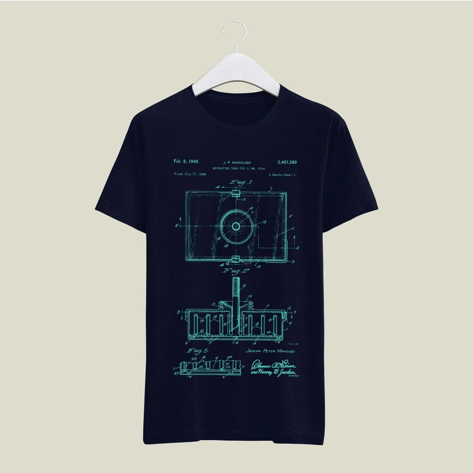 Camera Patent T-Shirt T-CMP149 Desichalchitra