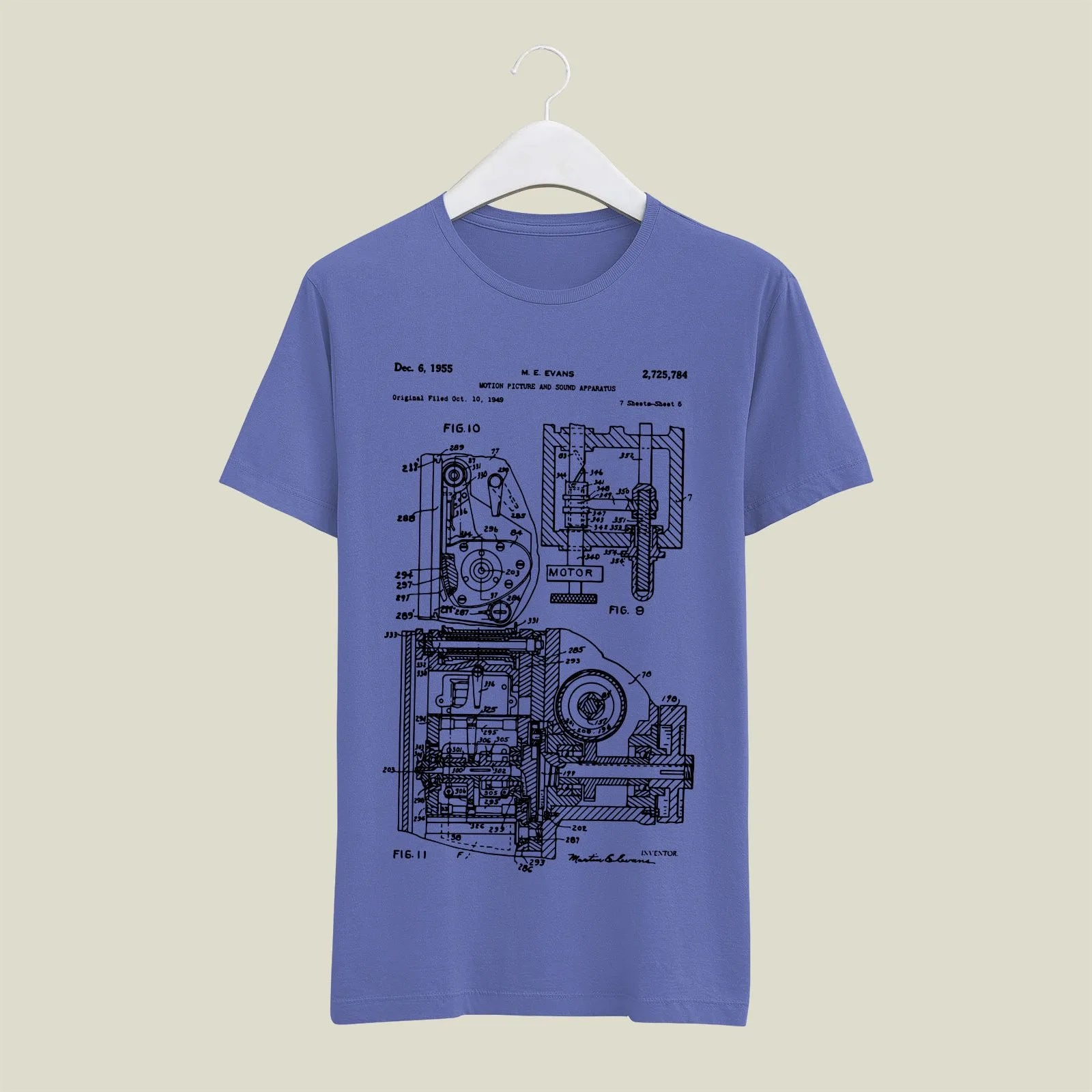 Camera Patent T-Shirt T-CMP30 Desichalchitra