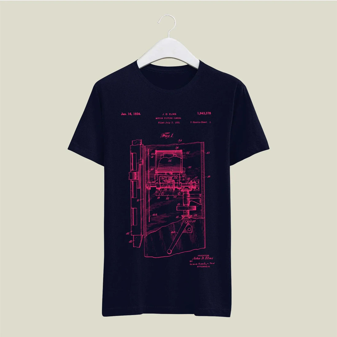 Camera Patent T-Shirt T-CMP104 Desichalchitra
