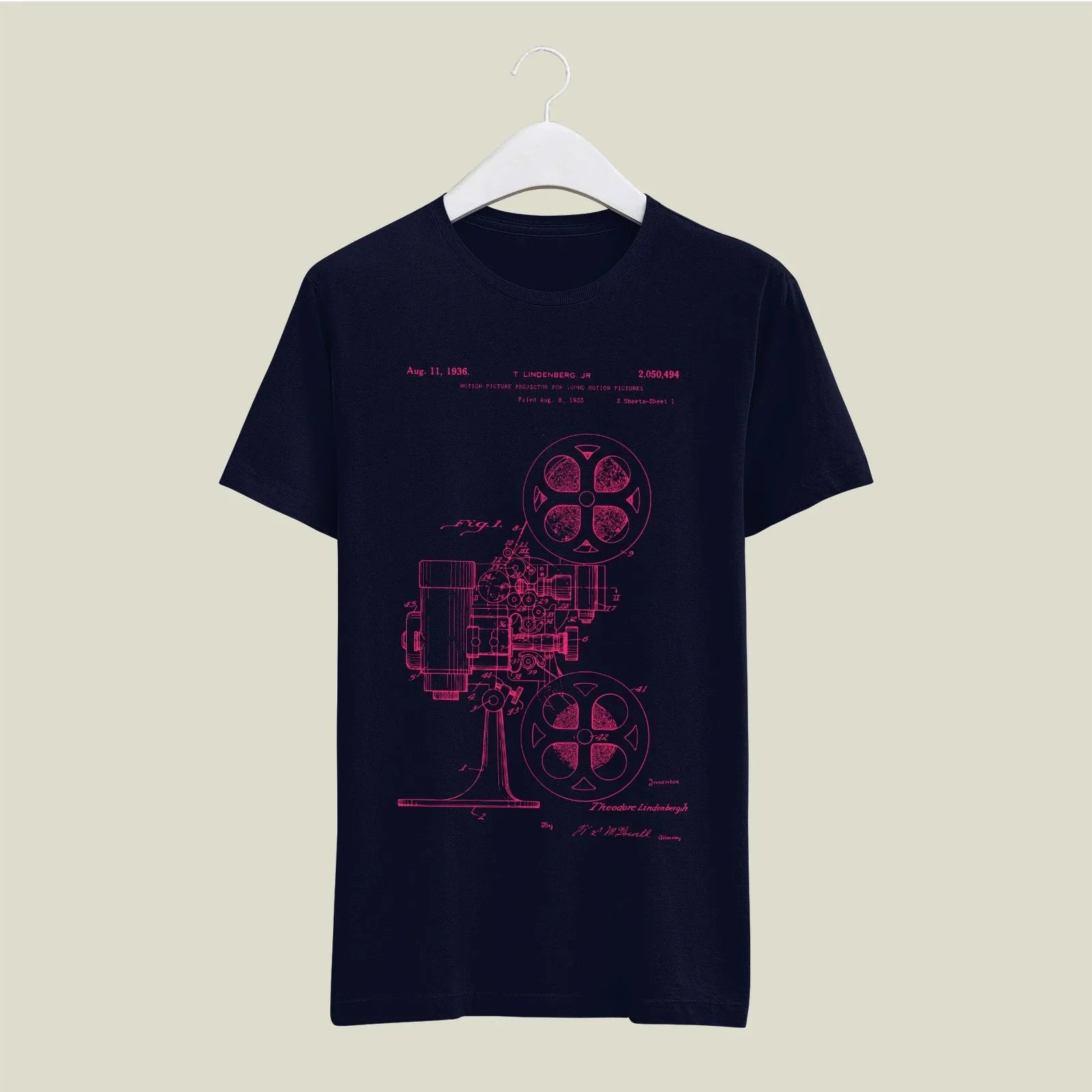 Camera Patent T-Shirt T-CMP106 Desichalchitra