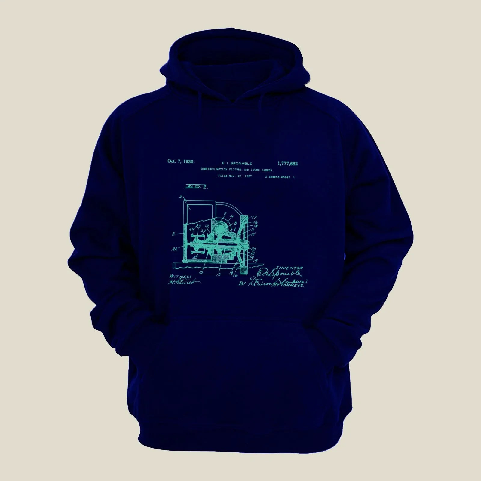 Camera Patent Hoodie H-CMP8 Desichalchitra
