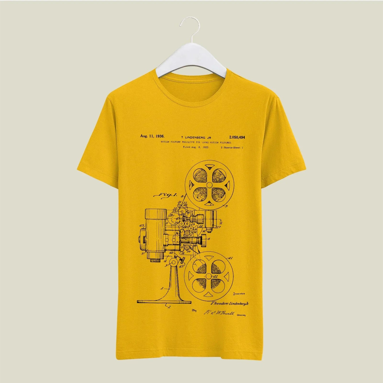 Camera Patent T-Shirt T-CMP107 Desichalchitra