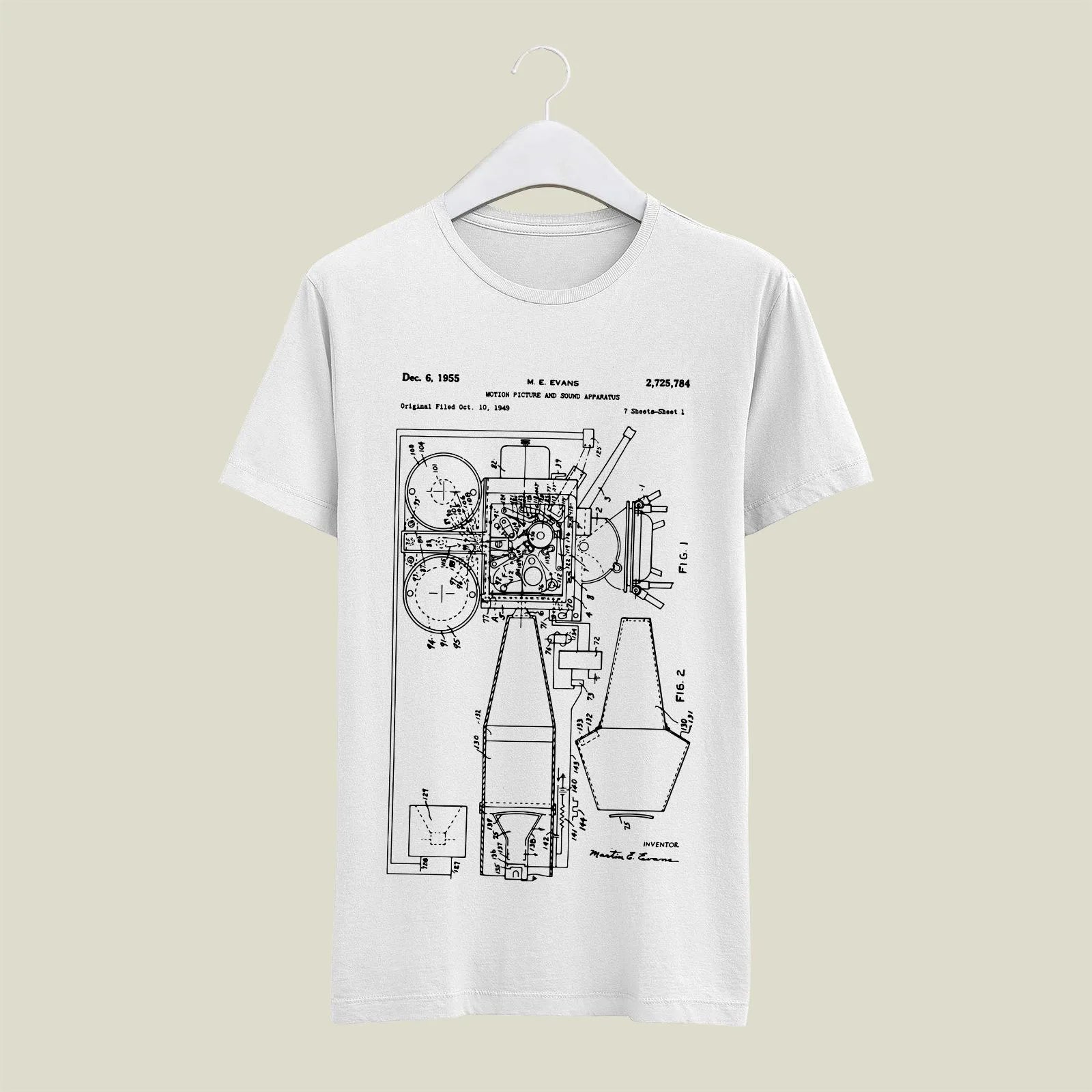 Camera Patent T-Shirt T-CMP67 Desichalchitra