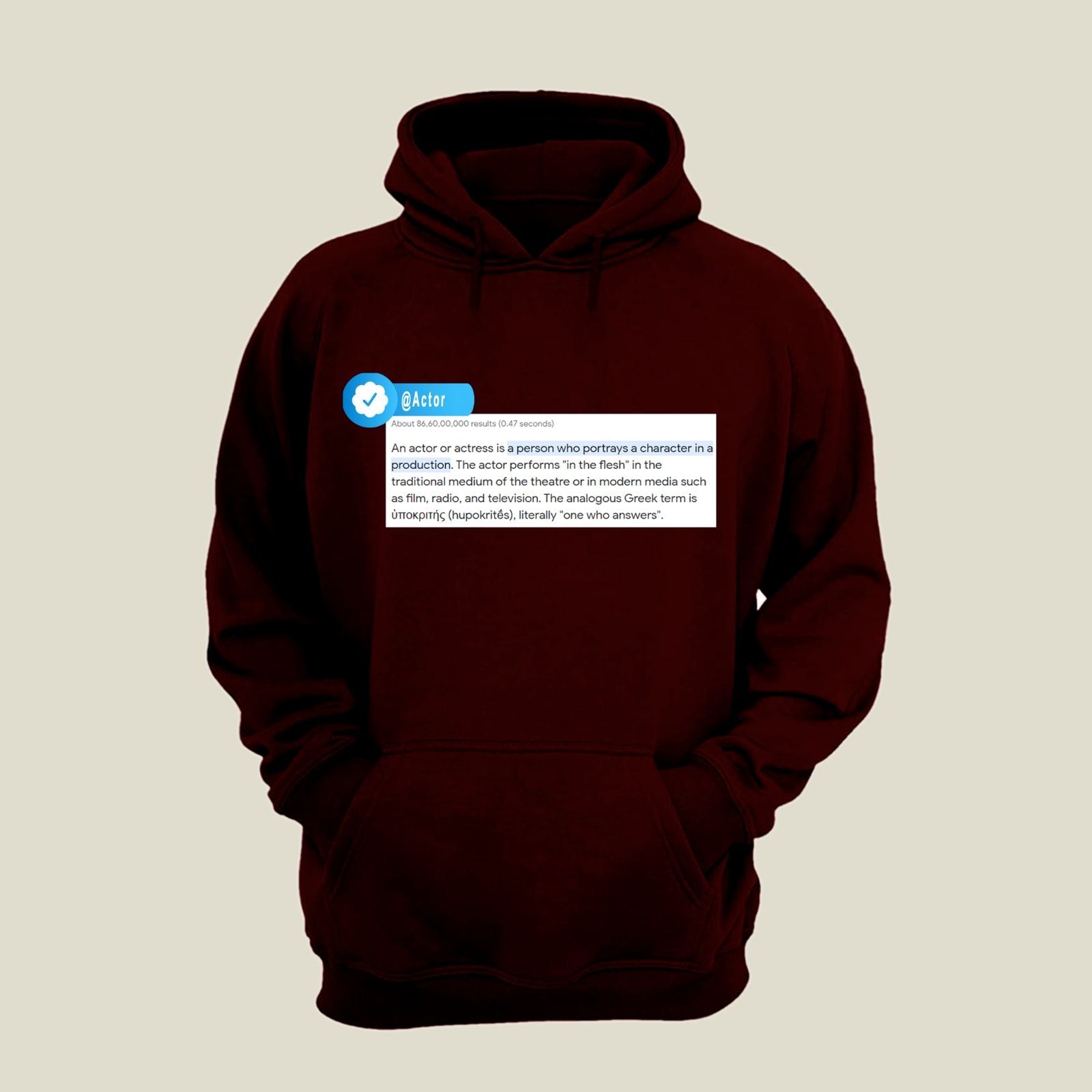 Actor Hoodie H-AC4 Desichalchitra