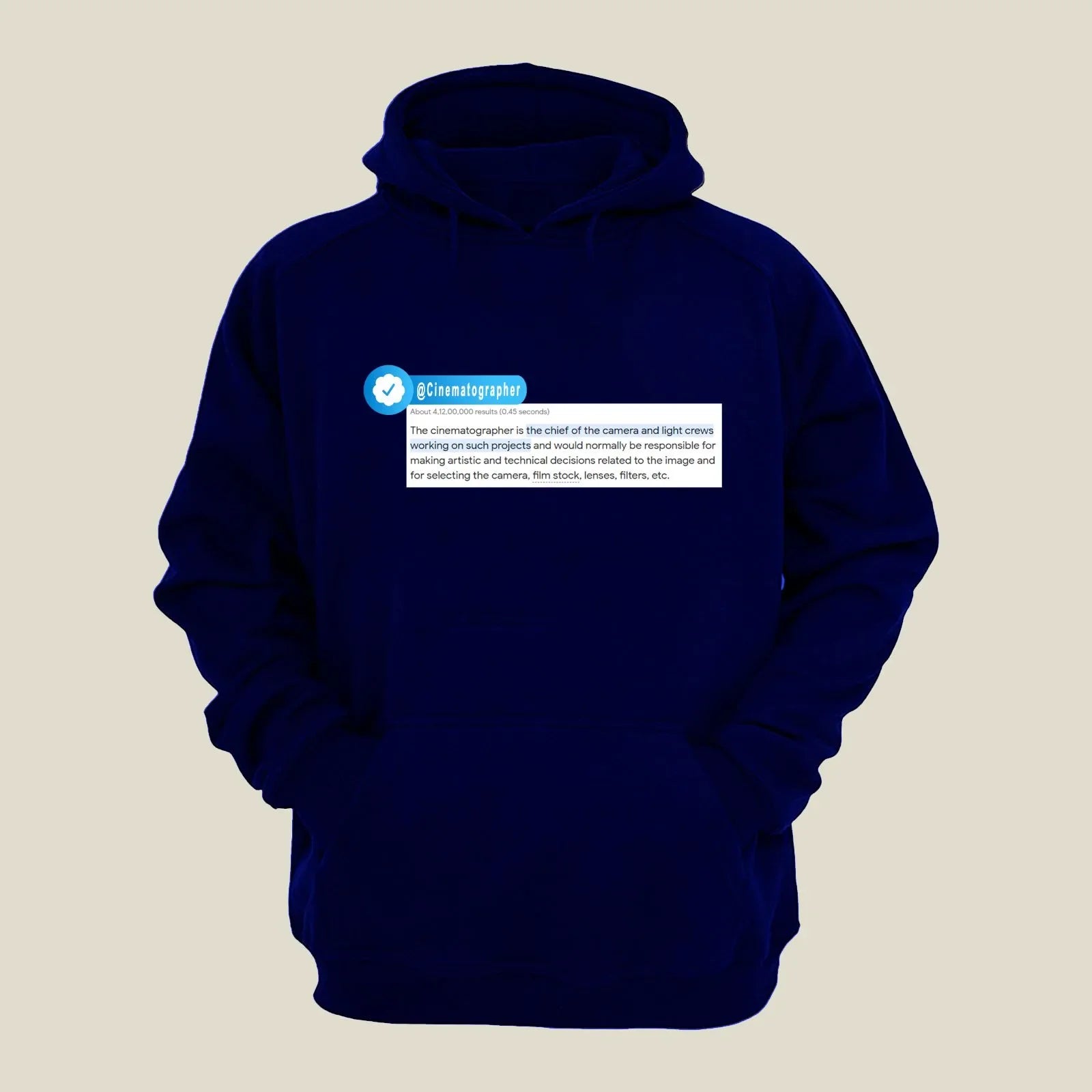 Cinematographer Hoodie H-CIN4 Desichalchitra