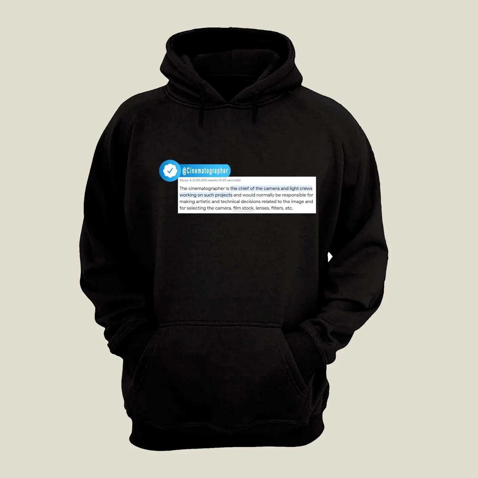 Cinematographer Hoodie H-CIN4 Desichalchitra