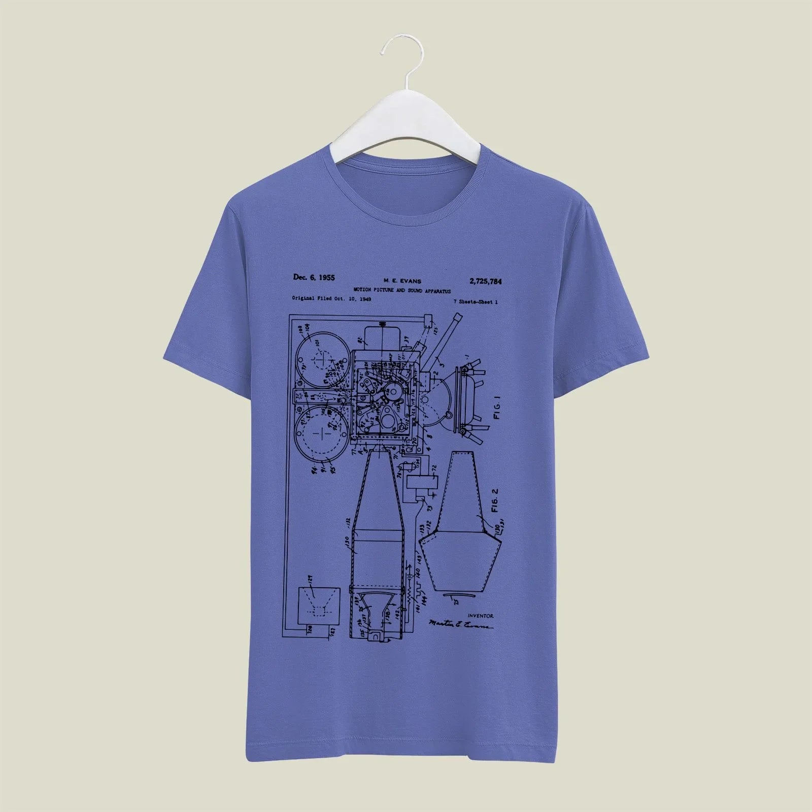 Camera Patent T-Shirt T-CMP67 Desichalchitra