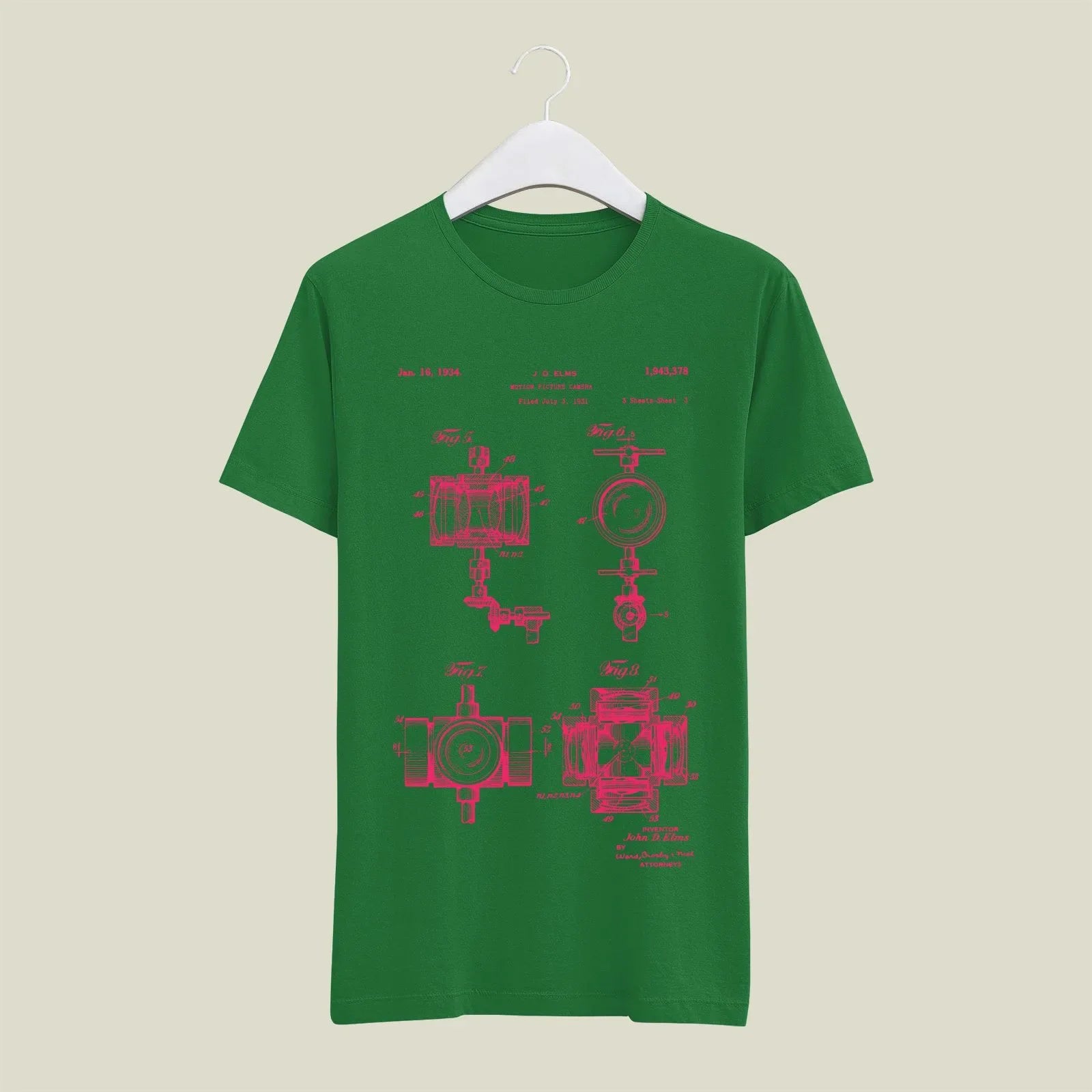Camera Patent T-Shirt T-CMP150 Desichalchitra
