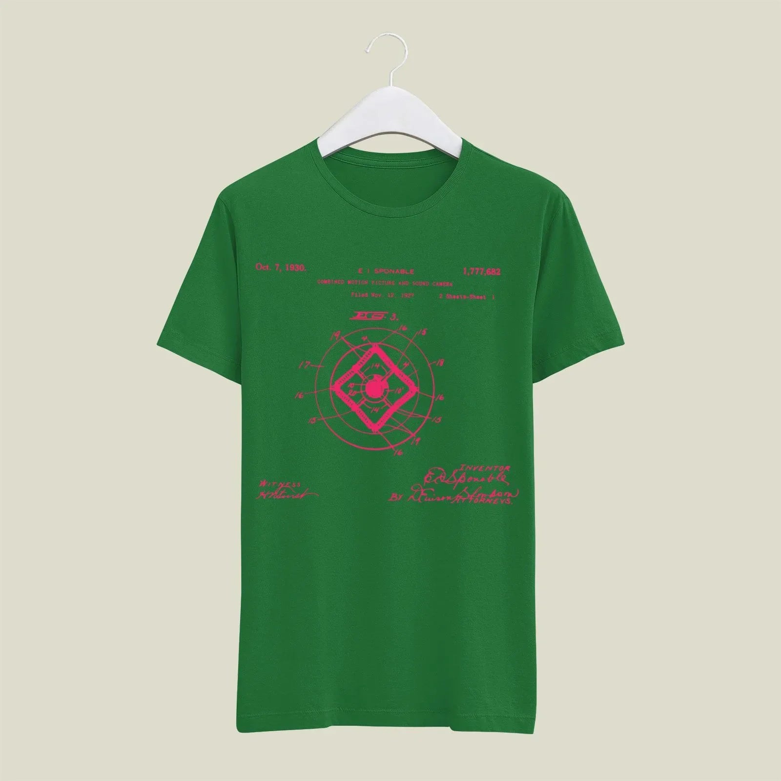 Camera Patent T-Shirt T-CMP48 Desichalchitra