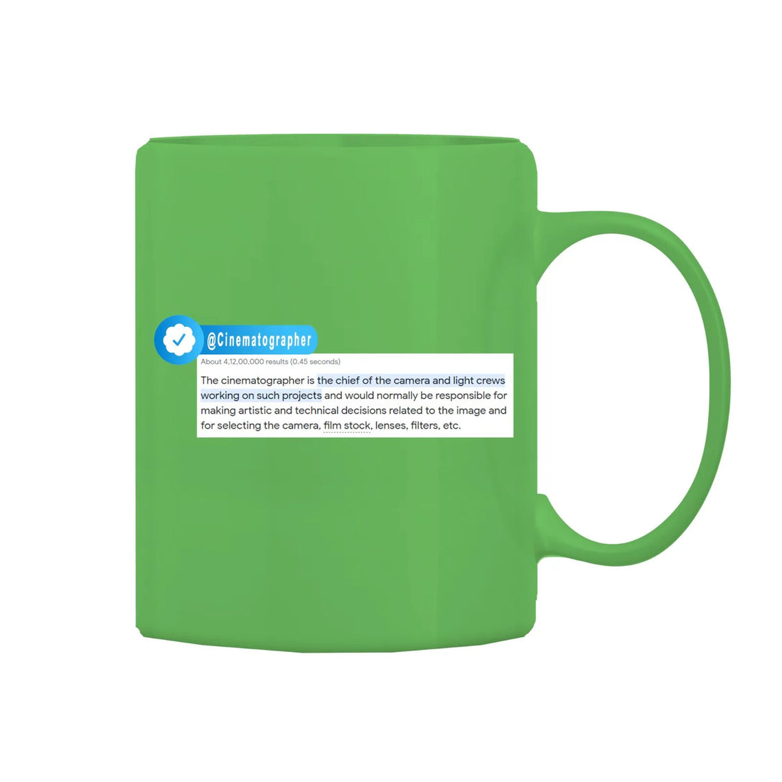 Cinematographer Mug M-CIN4 Desichalchitra