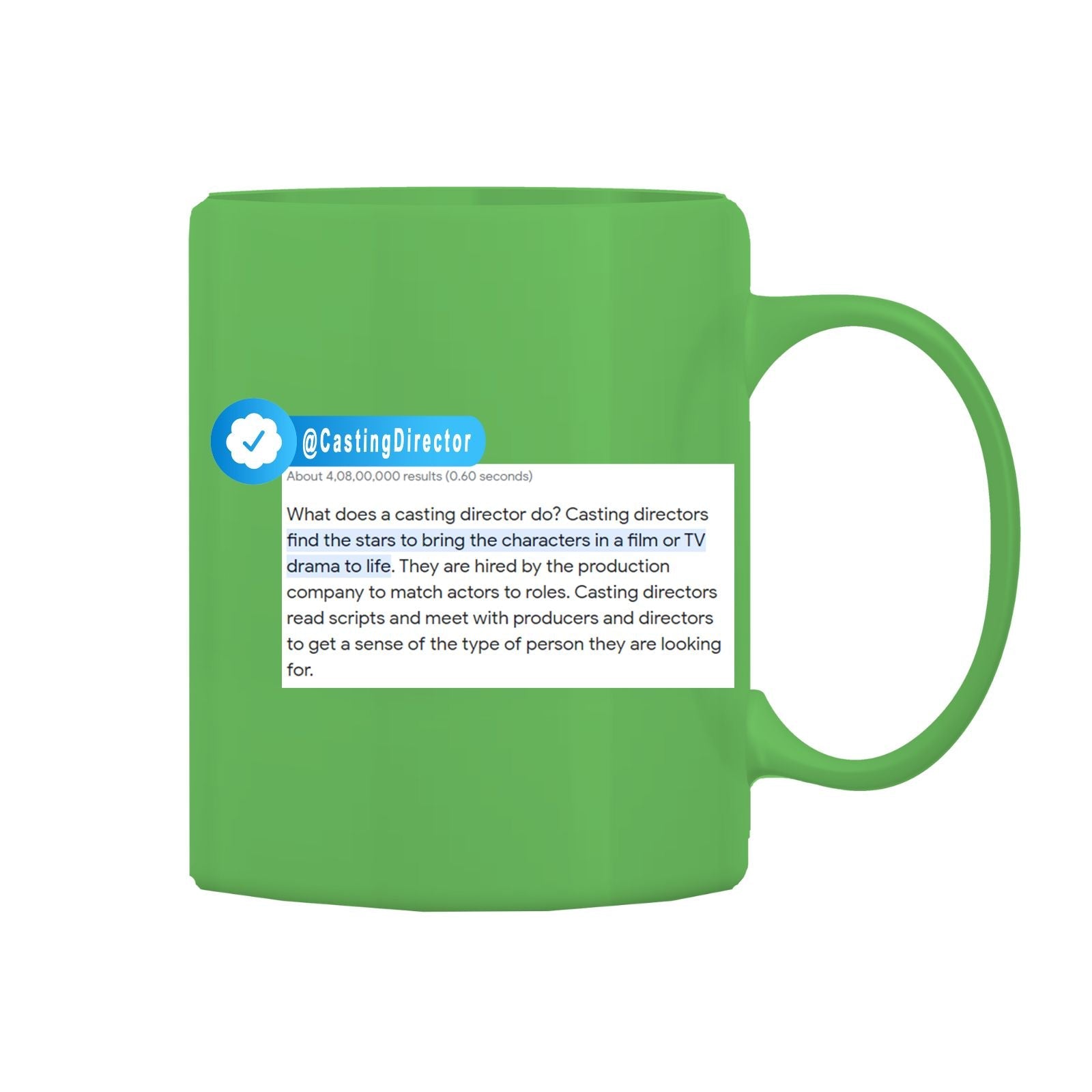 Casting Director Mug M-CD4 Desichalchitra