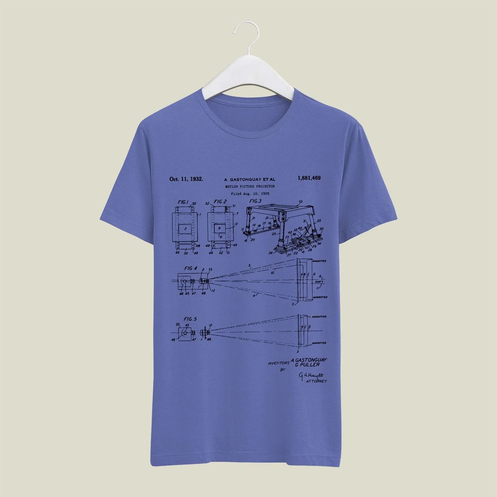 Camera Patent T-Shirt T-CMP82 Desichalchitra