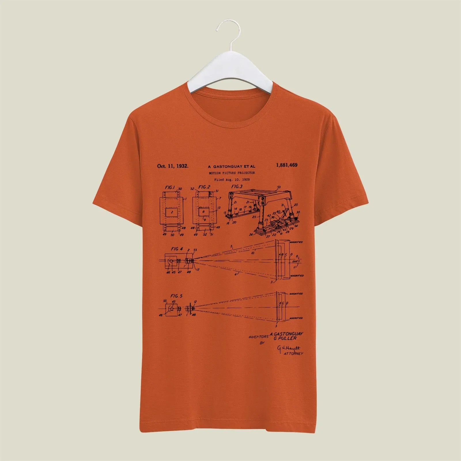 Camera Patent T-Shirt T-CMP82 Desichalchitra